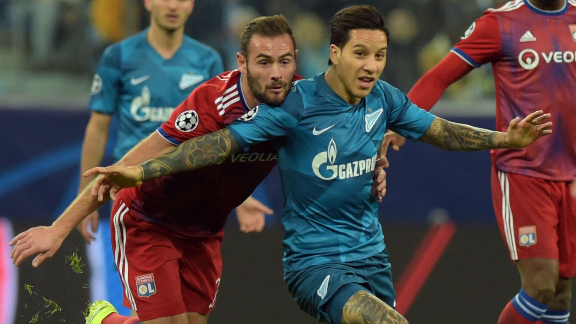 Sebastian Driussi Lucas Tousart Zenit Lyon UEFA Champions League 27112019