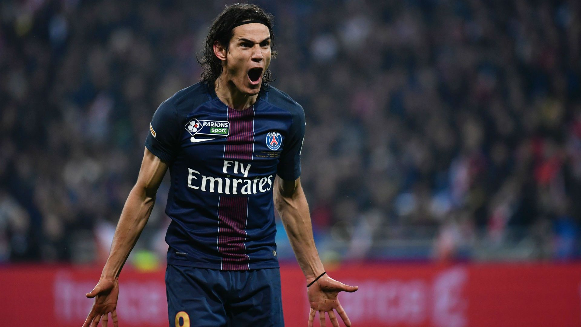 Edinson Cavani PSG Monaco Coupe de la Ligue 01042017