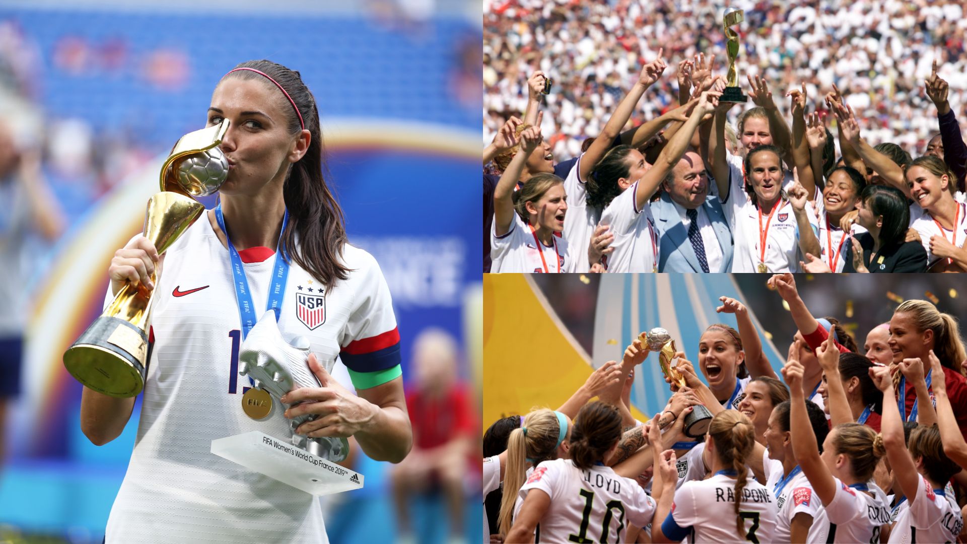 Morgan USWNT World Cups winners split
