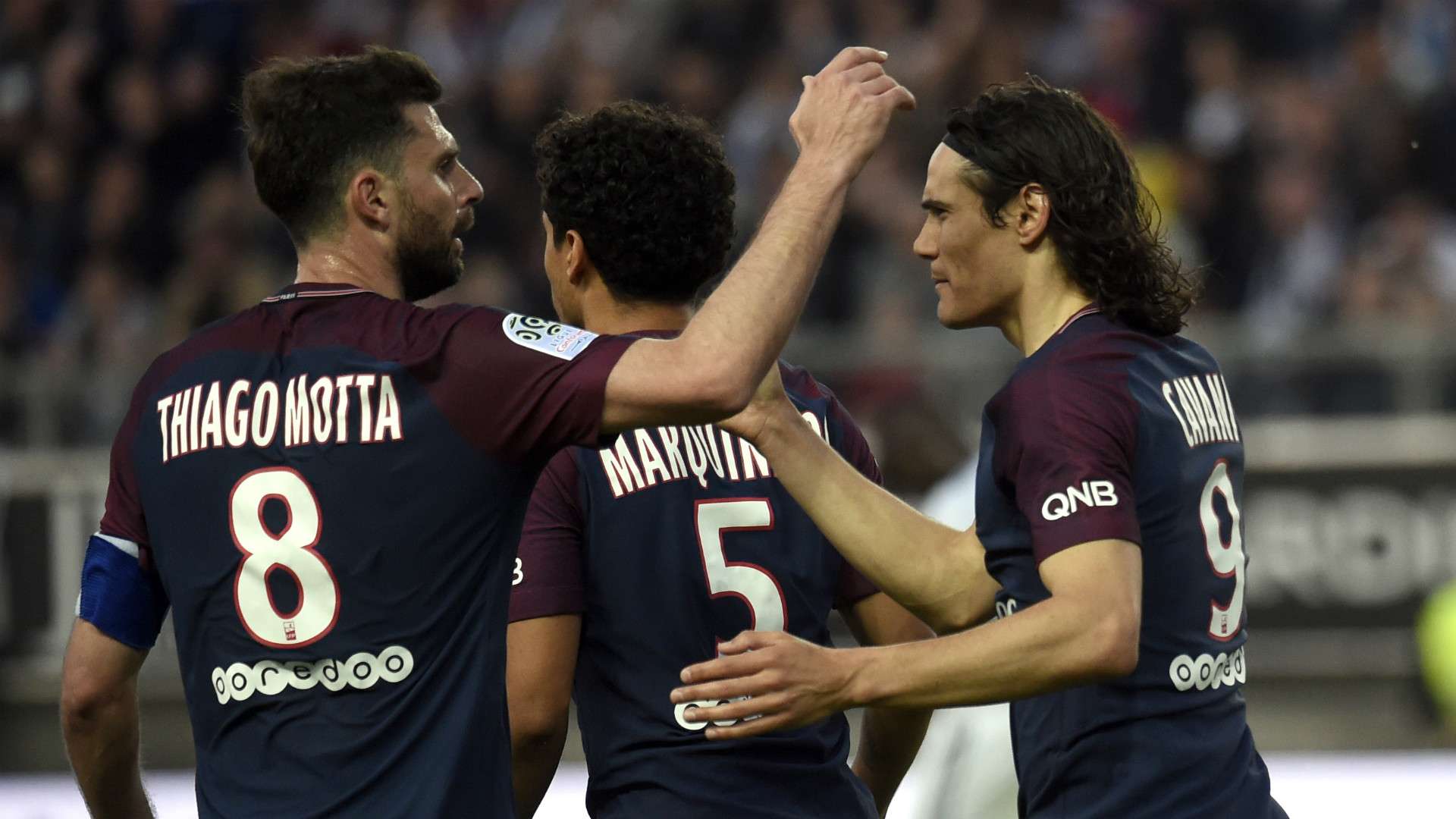 PSG Paris Saint-Germain celebrate