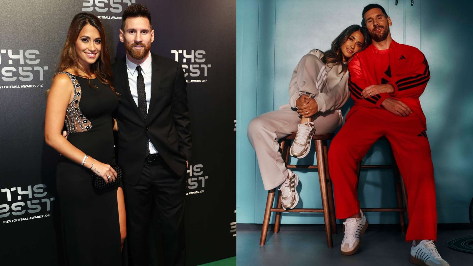 Lionel Messi Antonela Roccuzzo adidas