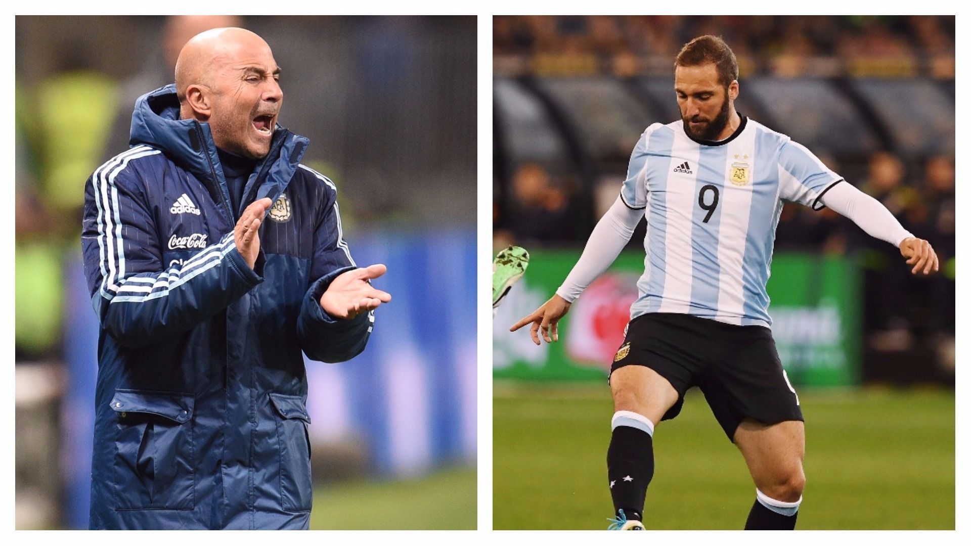 Jorge Sampaoli Gonzalo Higuain Seleccion argentina