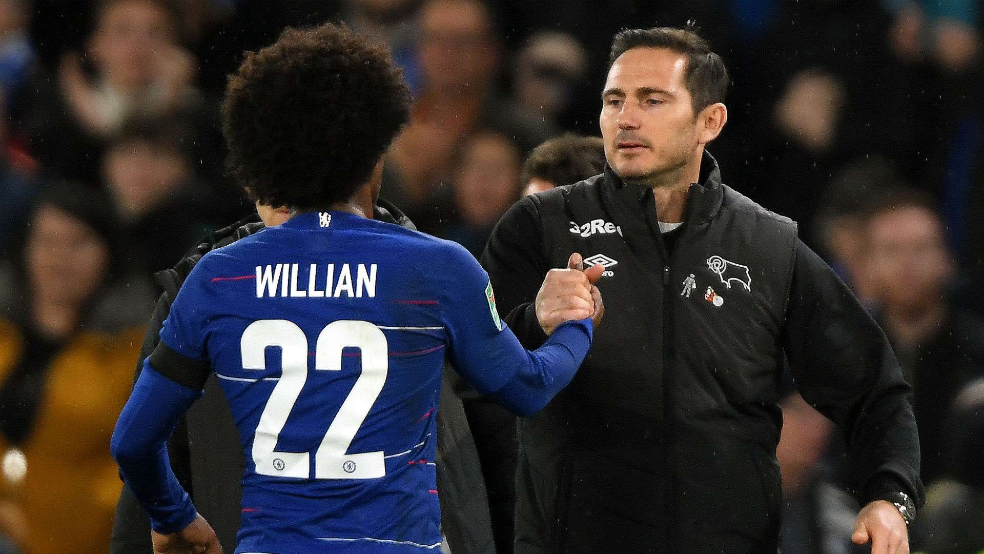 Frank Lampard Willian Chelsea Derby County Carabao Cup 31102018