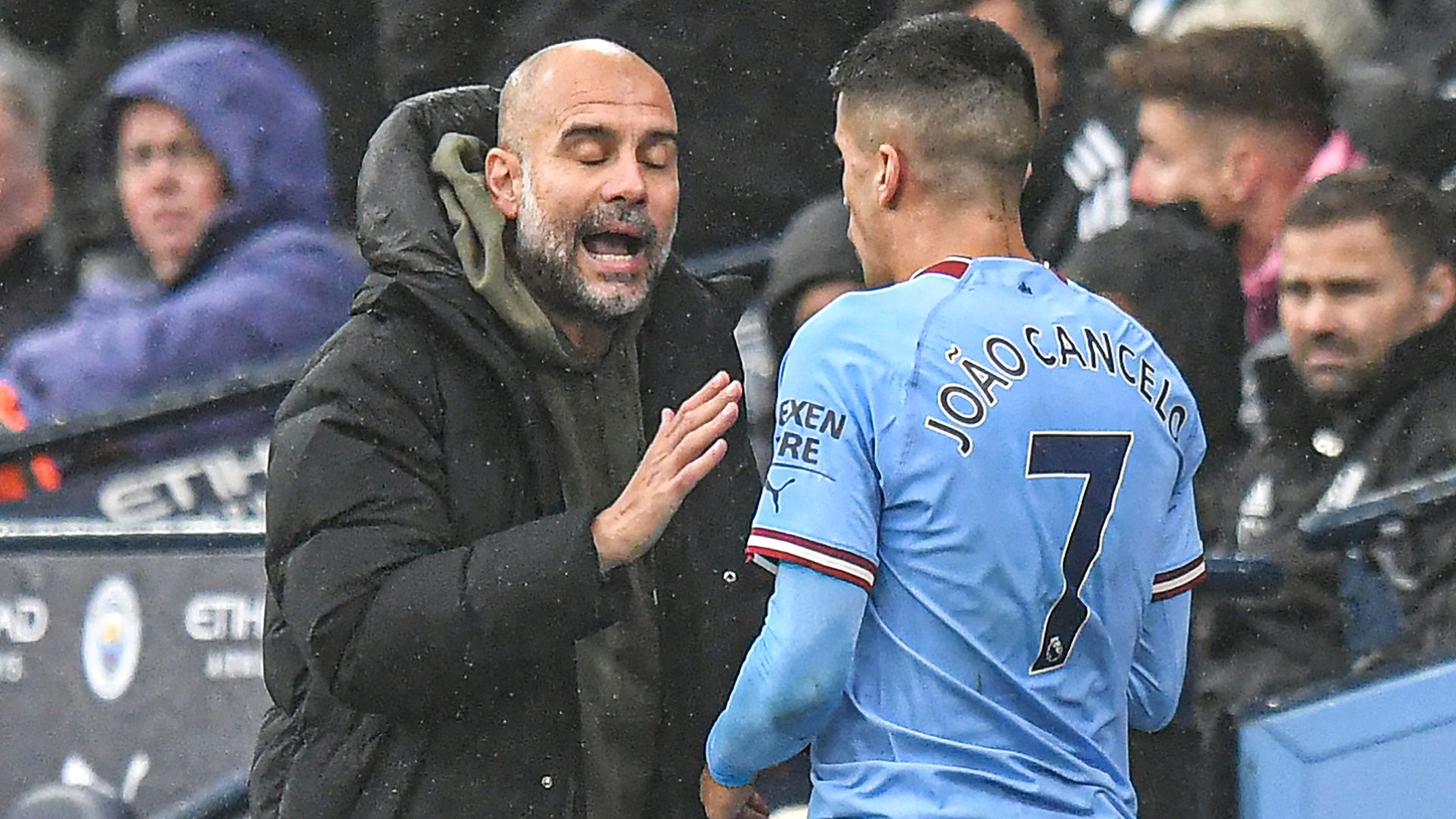 Joao Cancelo Pep Guardiola Man City Fulham 2022-23