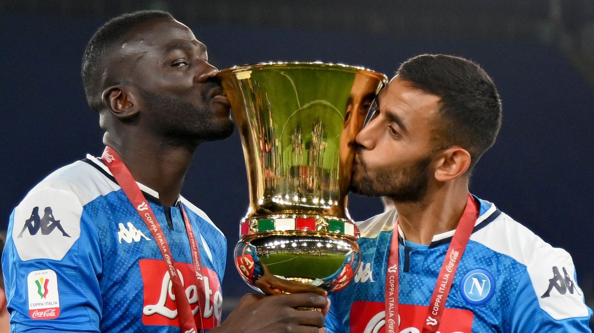 Kalidou Koulibaly Faouzi Ghoulam Napoli Coppa Italia 2020