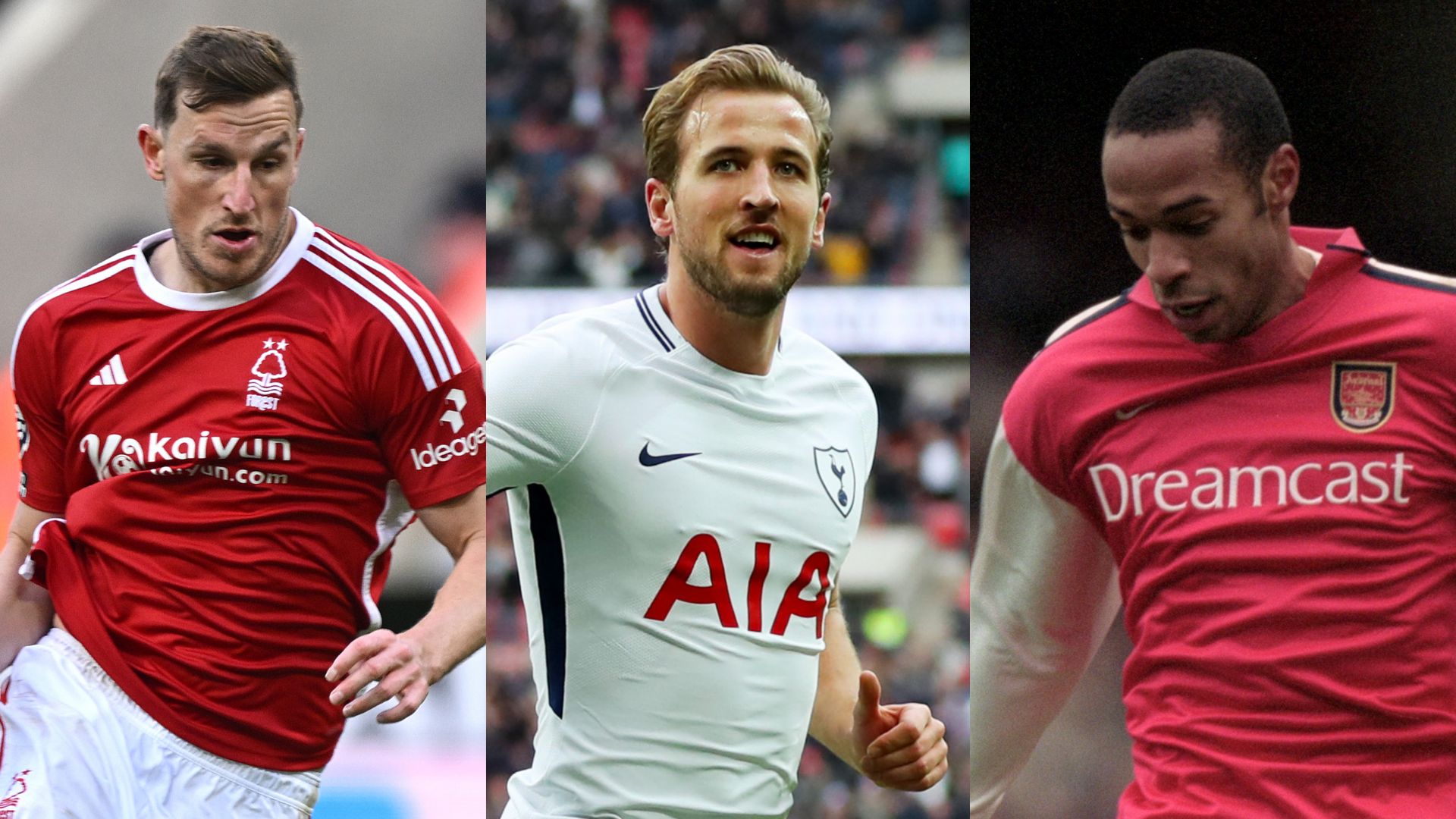 GFX Chris Wood Harry Kane Thierry Henry