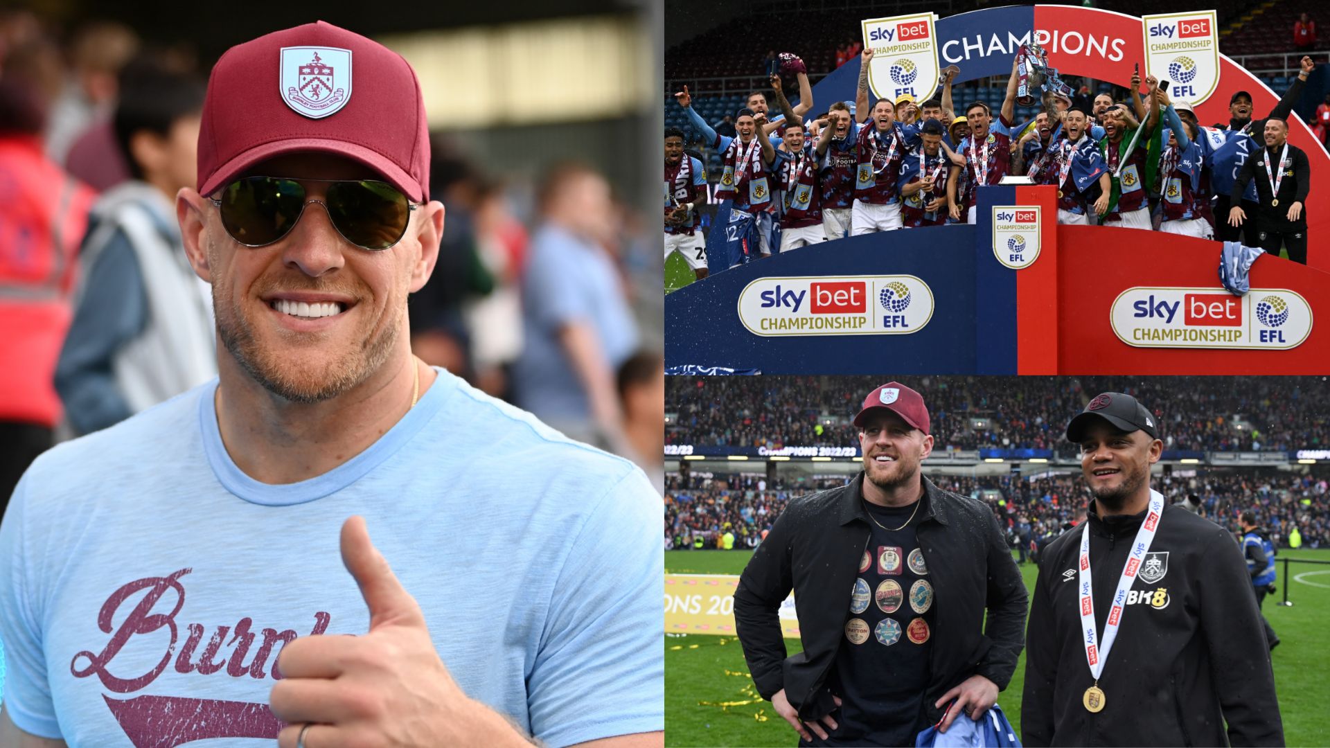 JJ Watt Burnley trophy