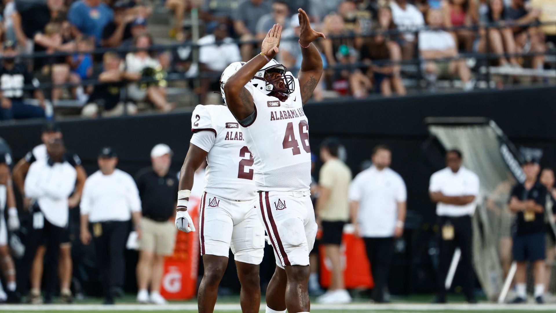 Dorian Pickett #46 of the Alabama A&M Bulldogs