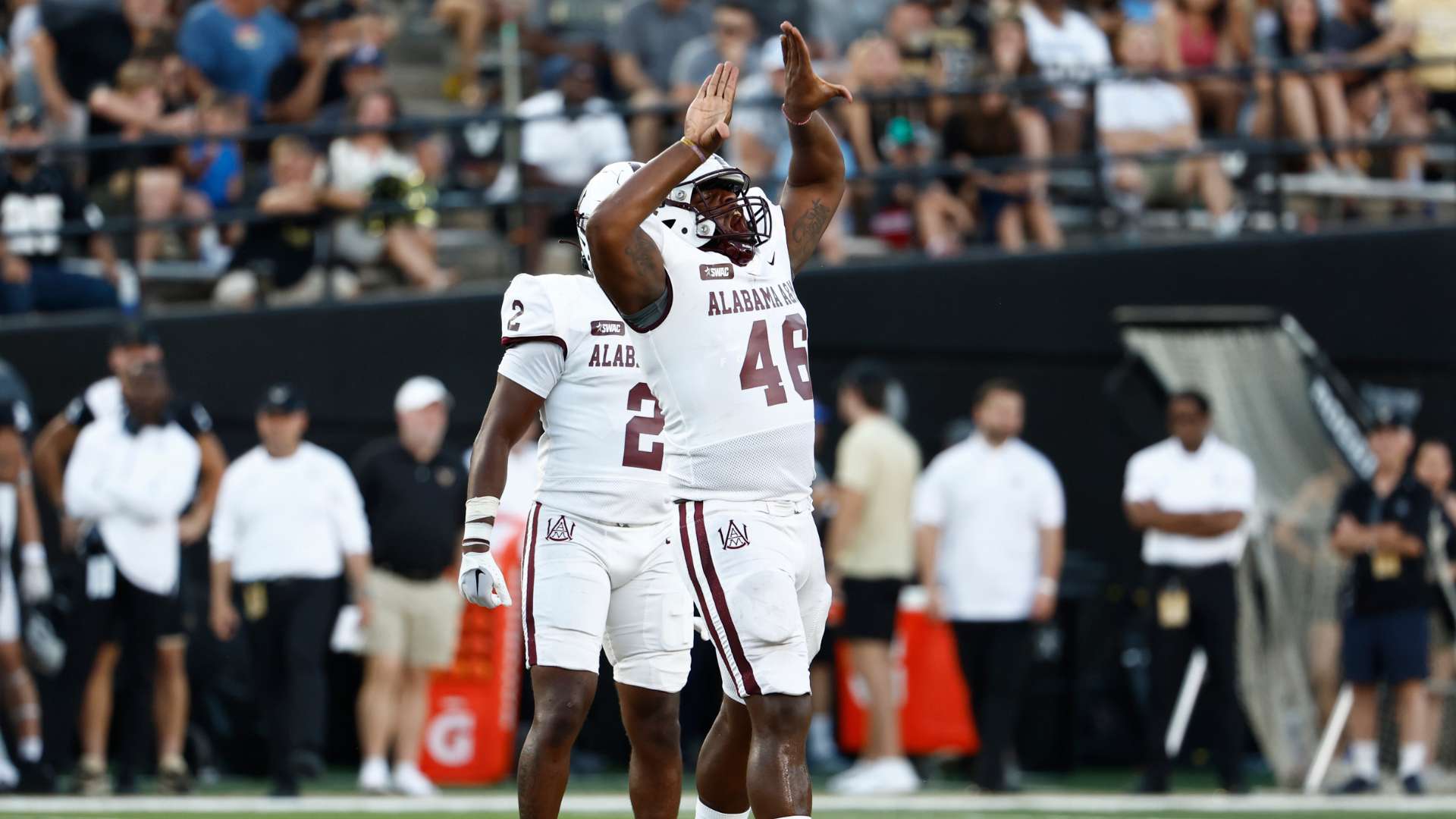 Dorian Pickett #46 of the Alabama A&M Bulldogs