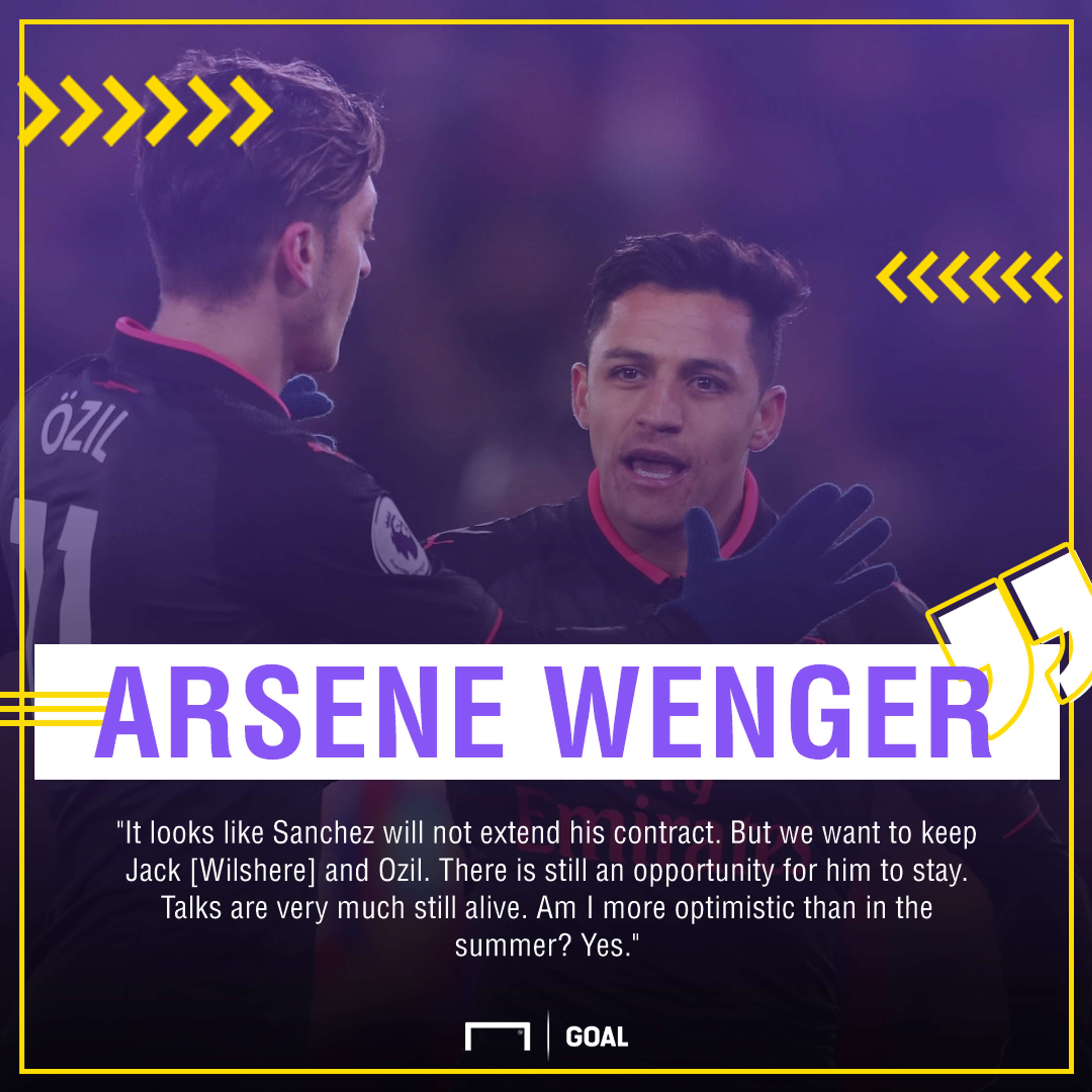 Arsene Wenger Alexis Sanchez go Mesut Ozil stay
