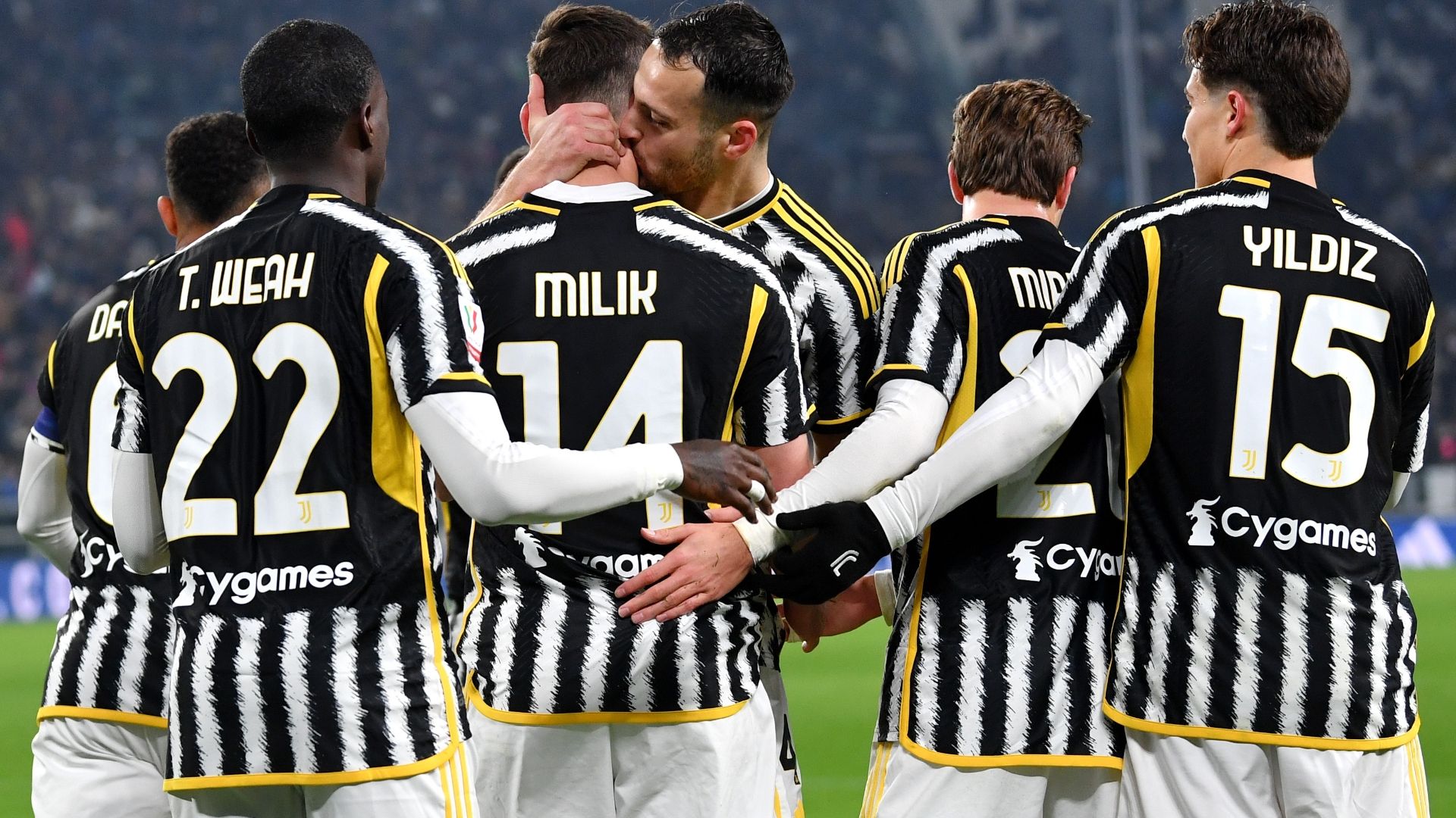 Juventus Milik esultanza Coppa Italia