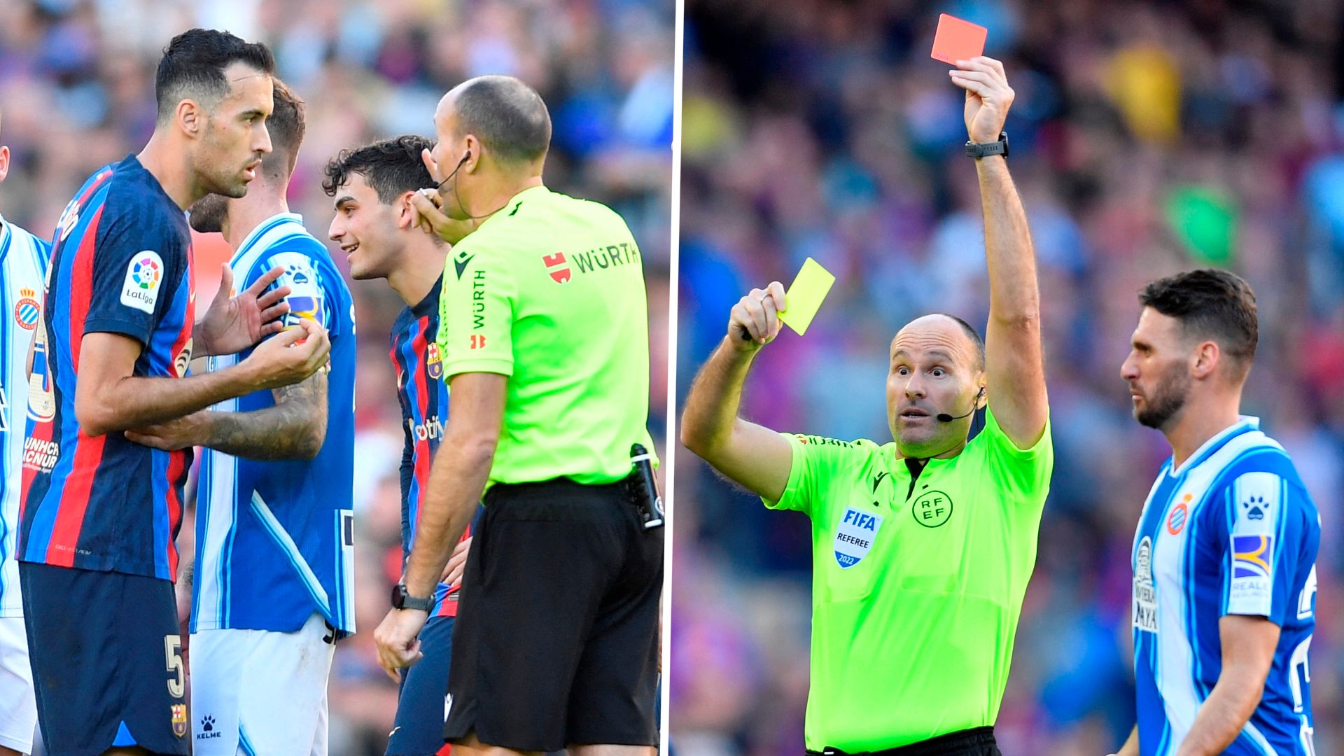 Antonio Mateu Lahoz Barcelona Derby Split