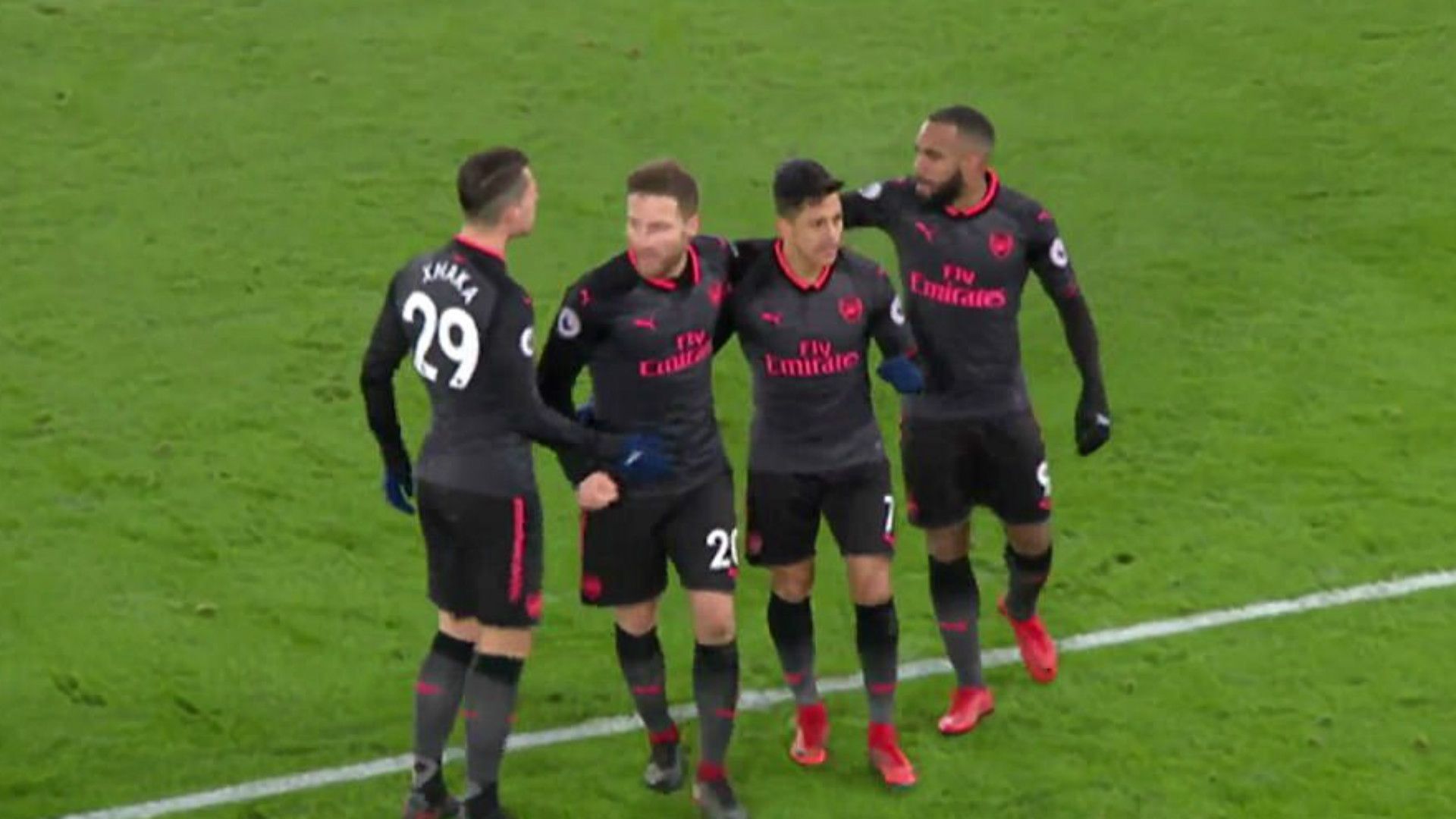 Alexis Sanchez reaction after goals