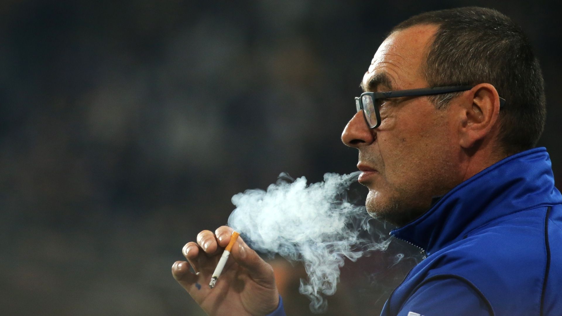 Maurizio Sarri smoking Empoli 2014