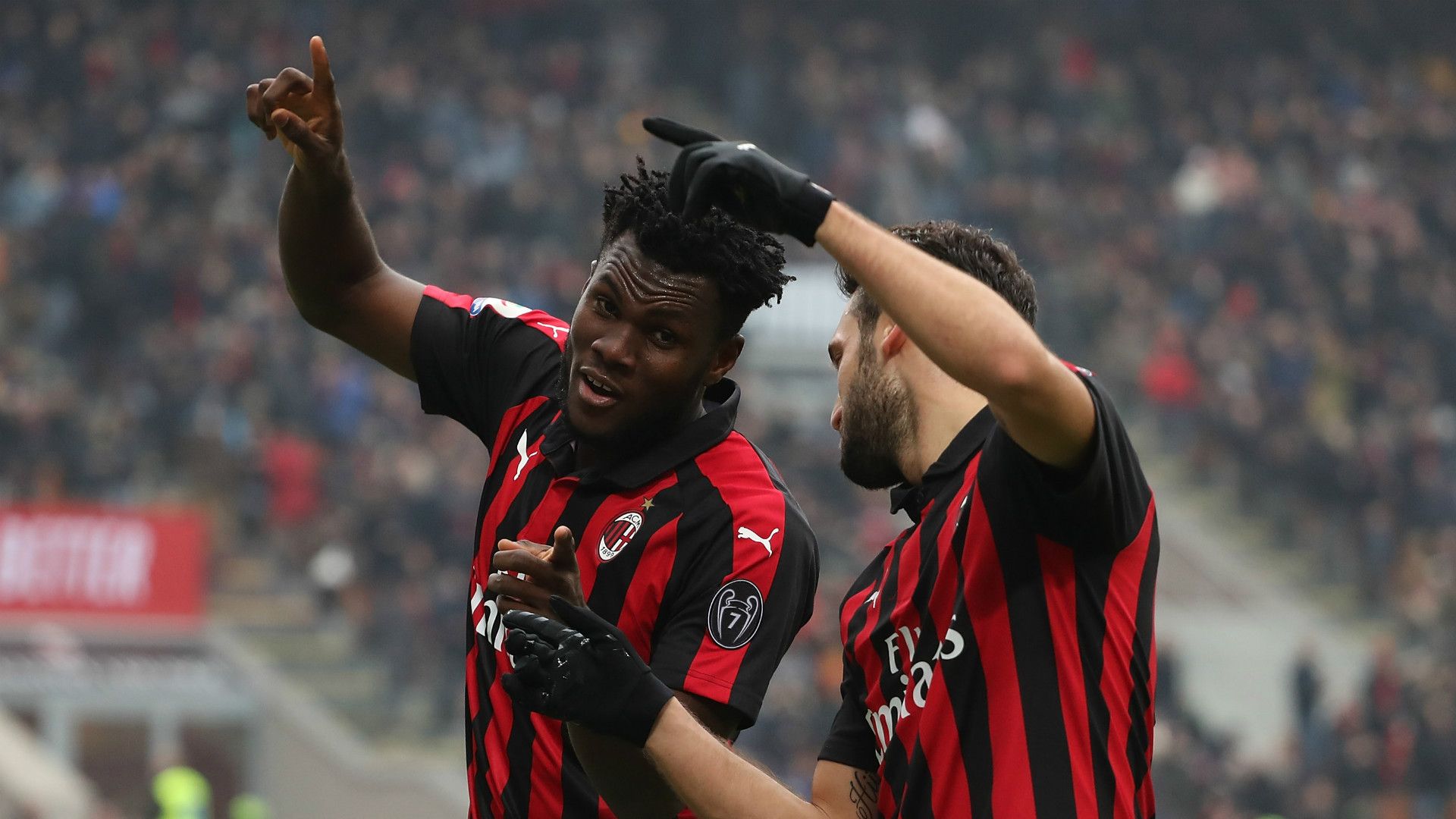 Franck Kessié Hakan Calhanoglu Milan Parma