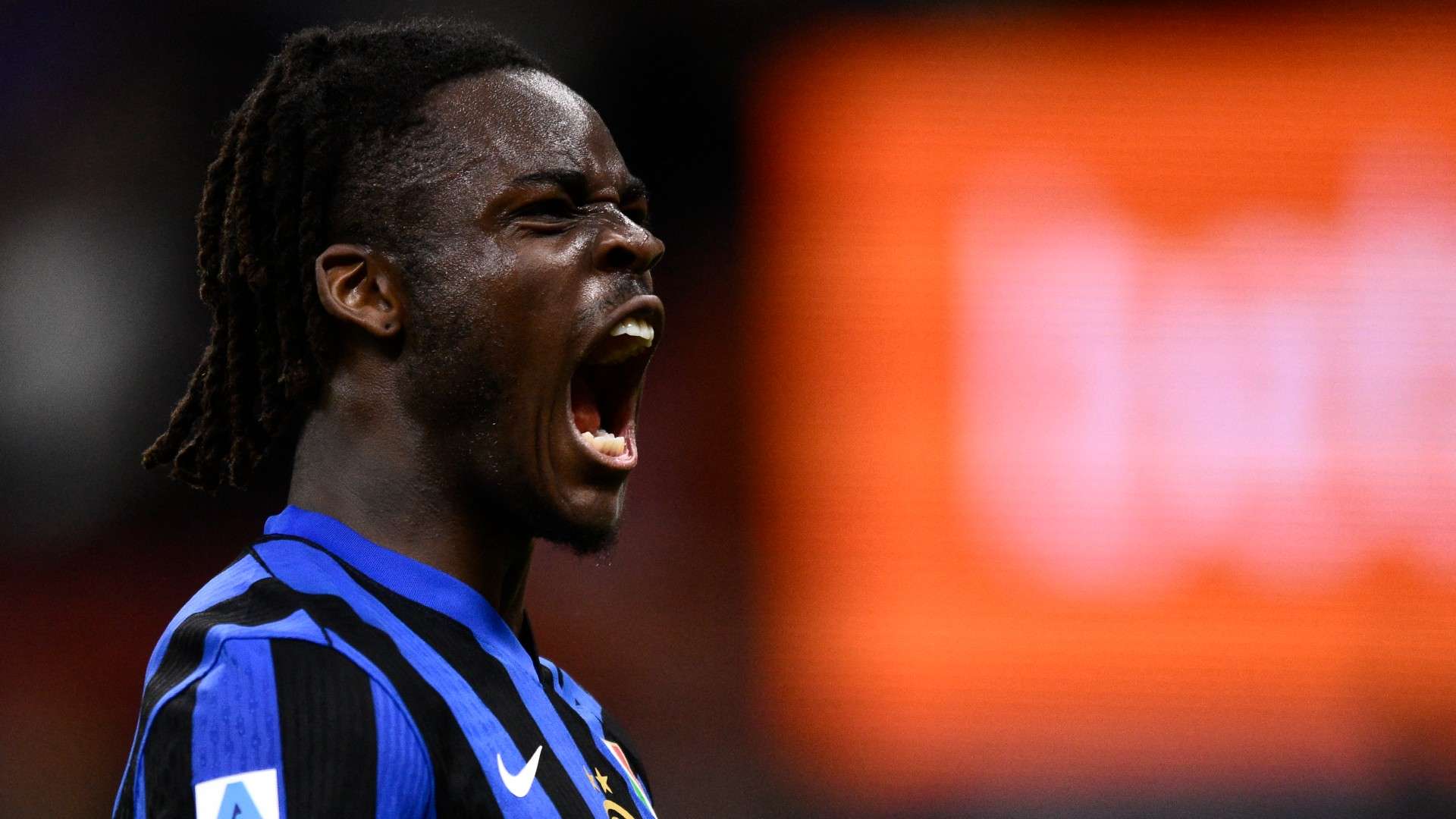 Inter Milan's German defender #31 Yann Bisseck celebrates