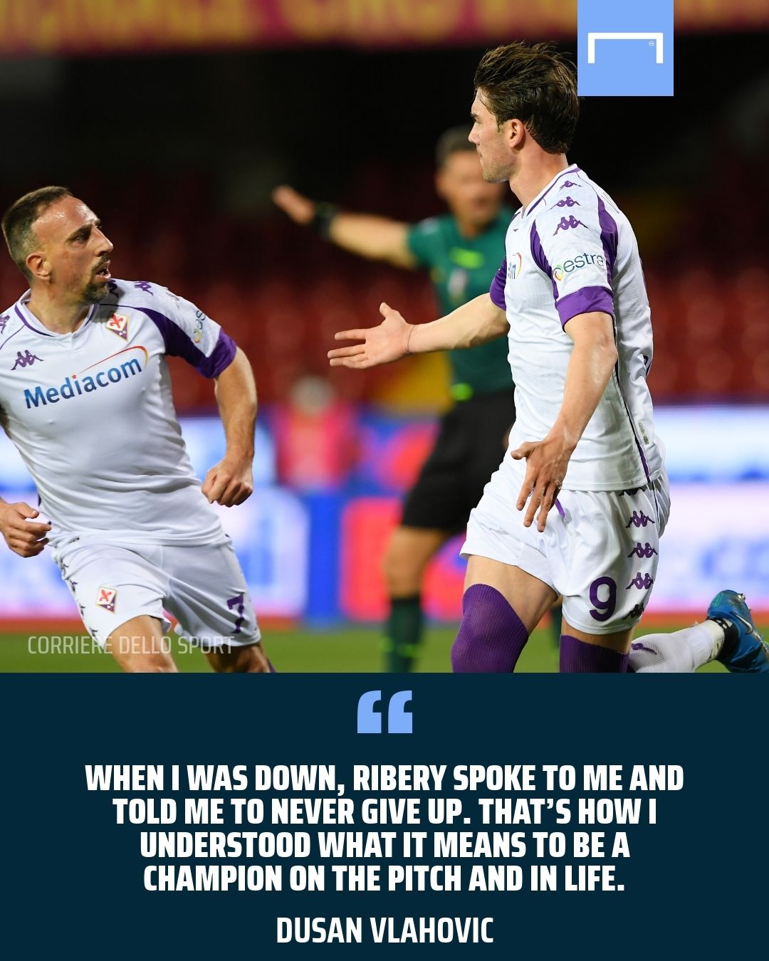Dusan Vlahovic Franck Ribery Fiorentina GFX