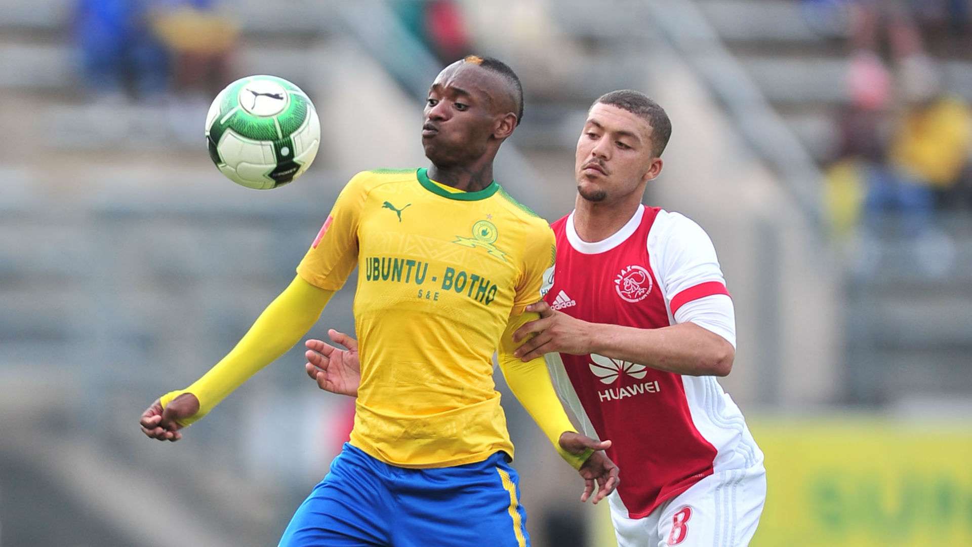 Khama Billiat, Mamelodi Sundowns & Grant Margeman, Ajax Cape Town, April 2018