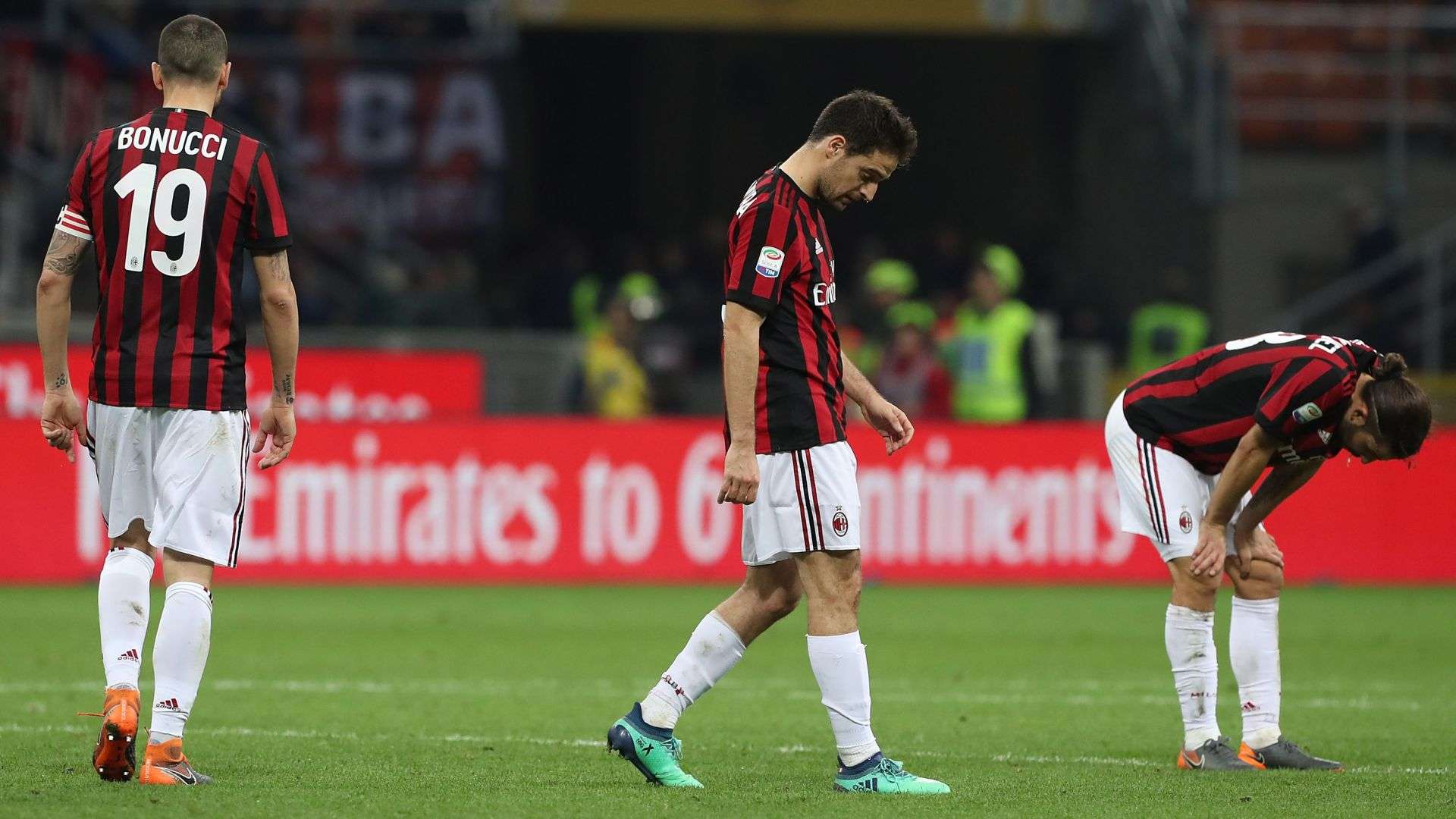 Leonardo Bonucci Giacomo Bonaventura Ricardo Rodriguez Milan Sassuolo 08042018