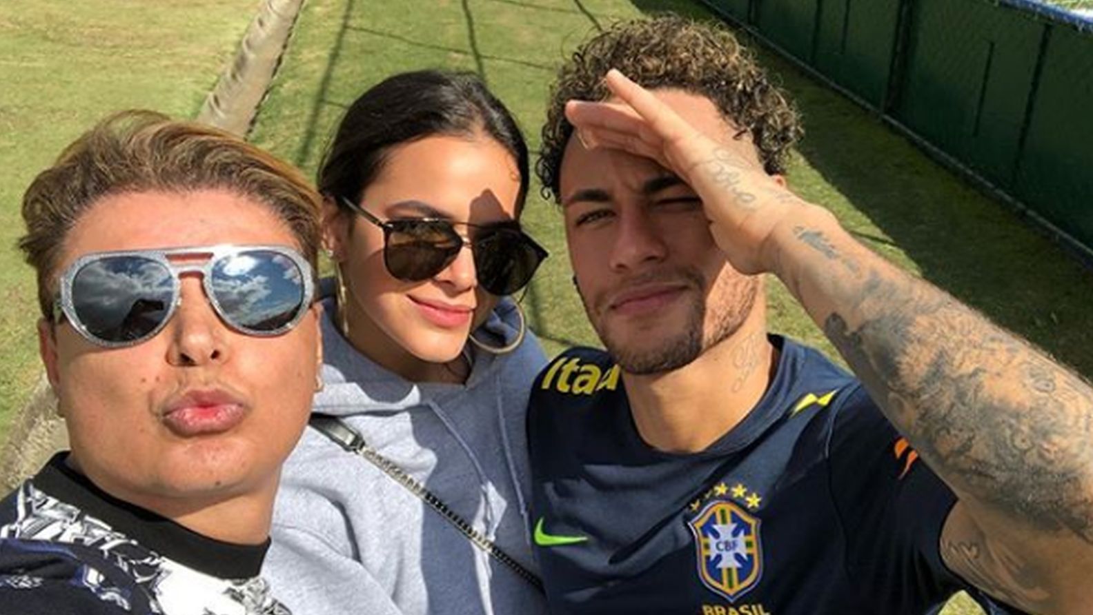 Neymar, Bruno Marquezine e David Brazil - 26/05/2018