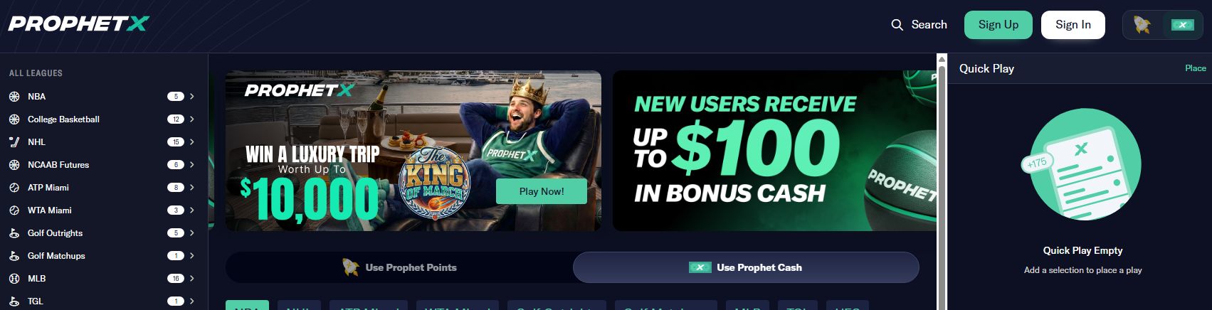 prophetx sign up offer