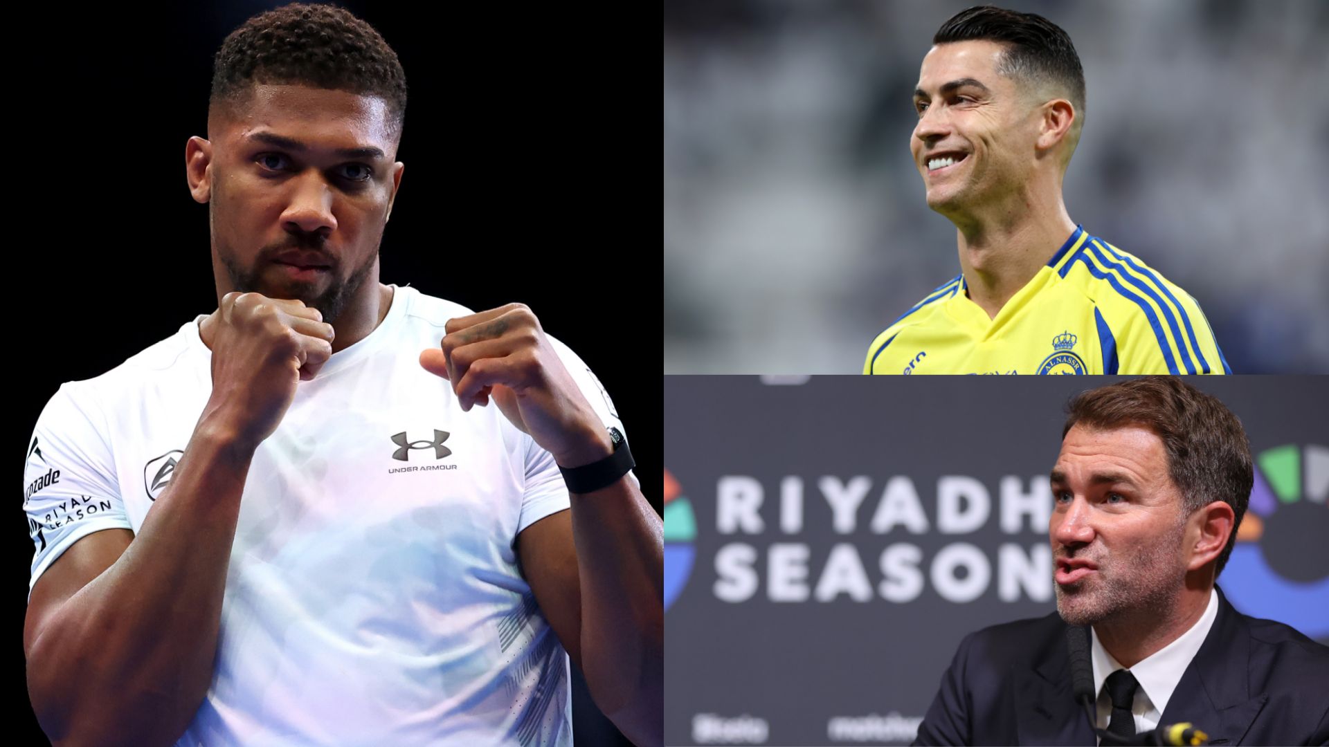 Anthony Joshua Eddie Hearn Cristiano Ronaldo