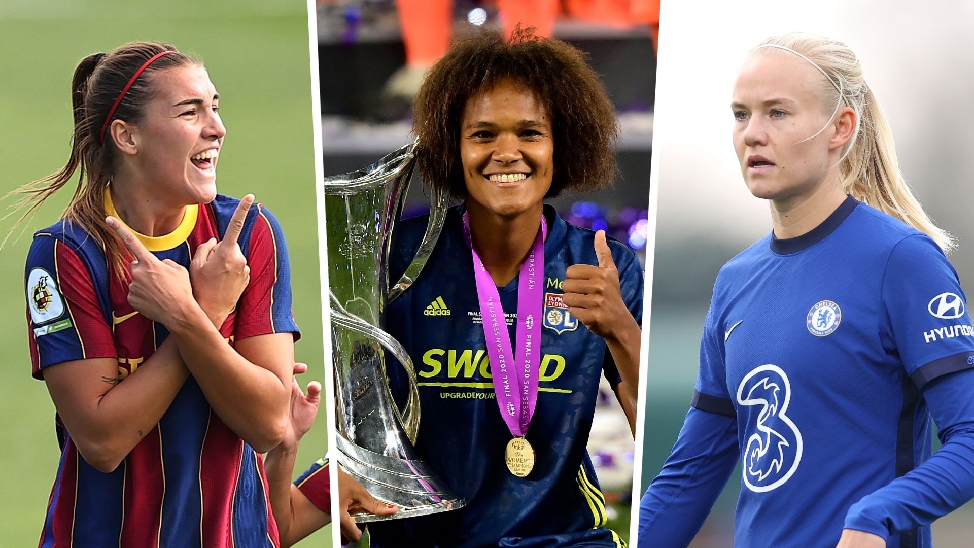 Patri Guijarro Wendie Renard Pernille Harder split