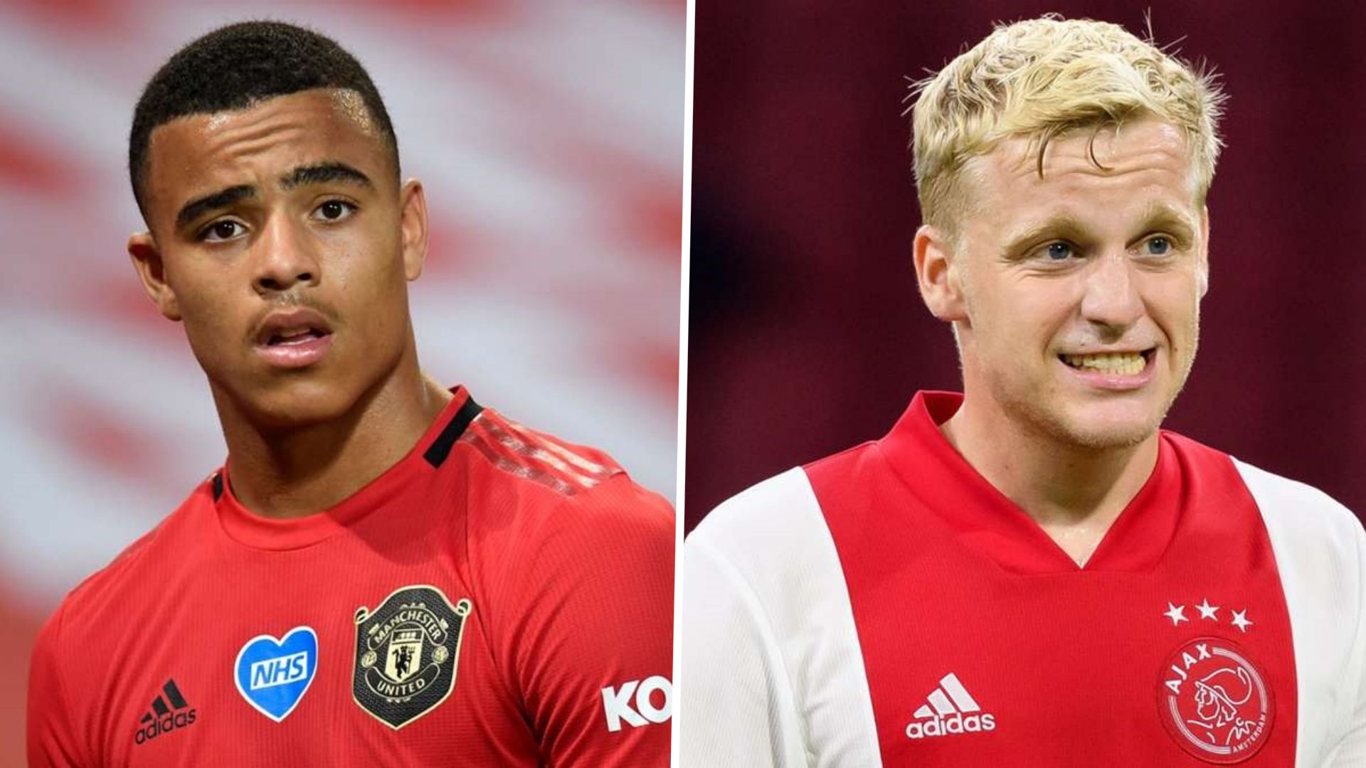 Mason Greenwood Donny van de Beek GFX