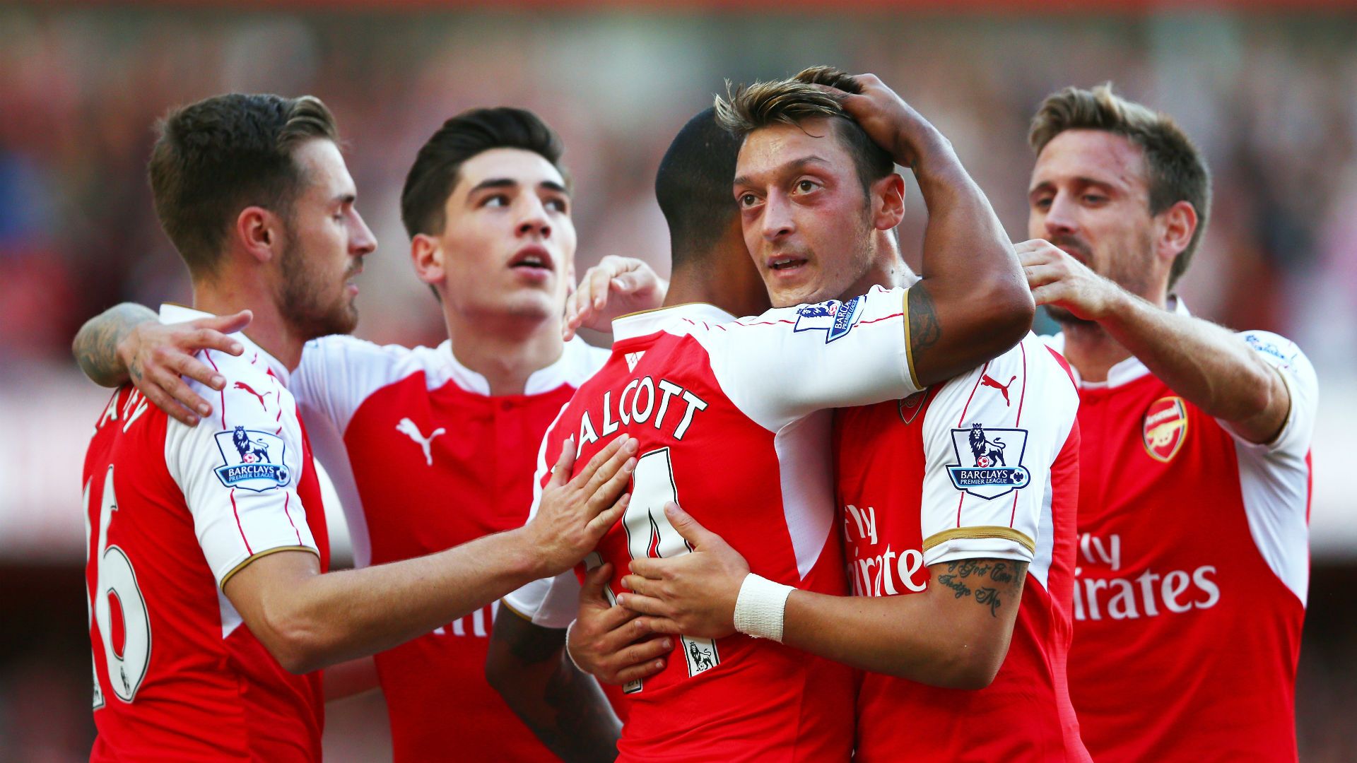 Theo Walcott; Mesut Ozil Arsenal