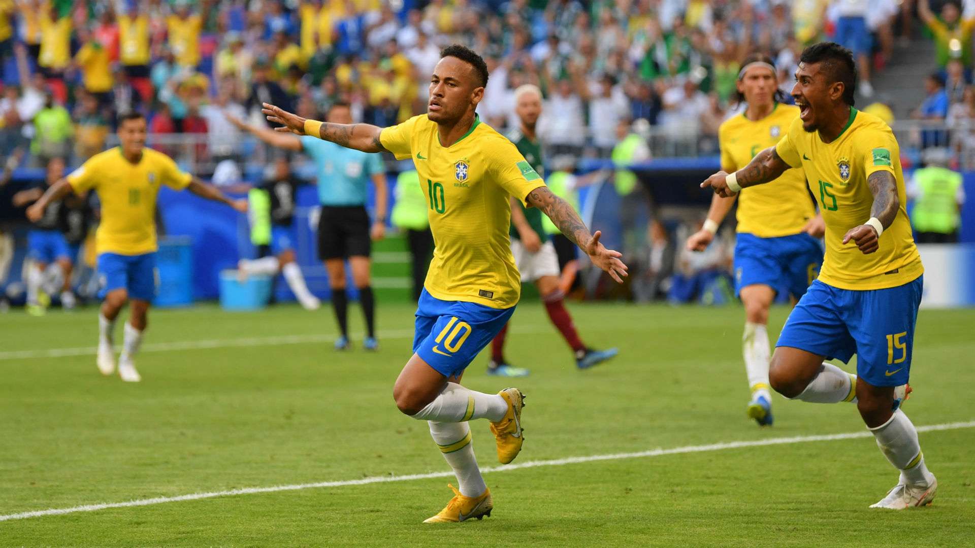 brazil mexico - neymar - world cup - 02072018