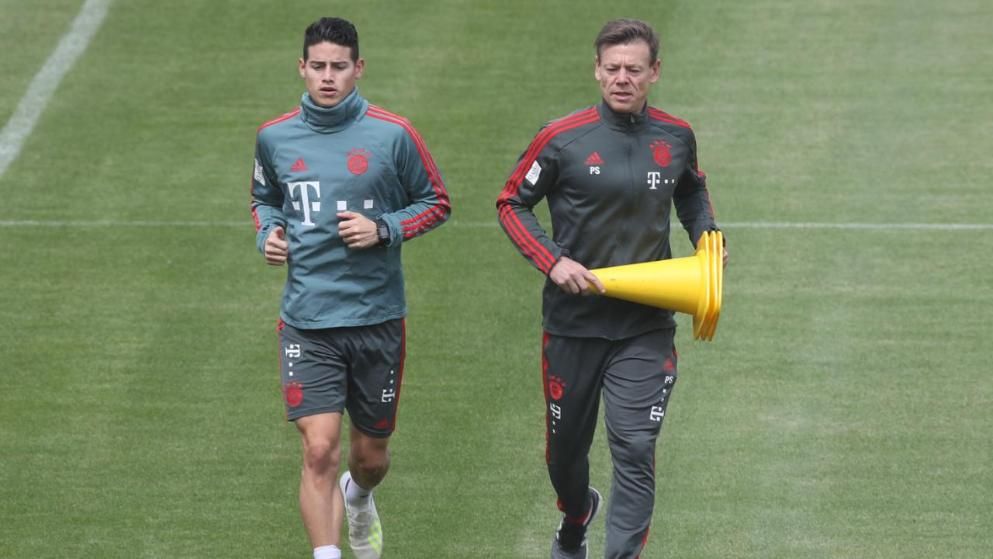 James Rodríguez entrenamiento Bayern Munich 2019