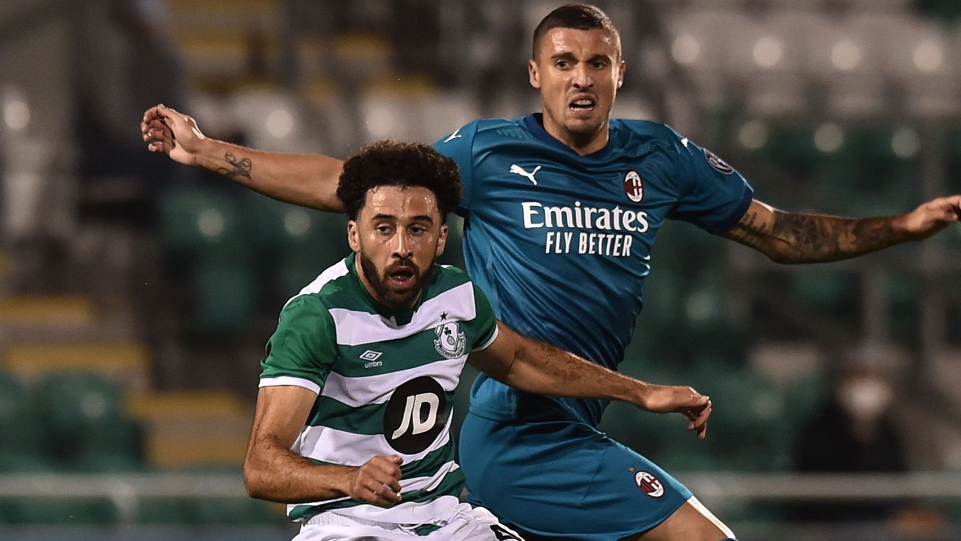 Roberto Lopes Krunic Shamrock Rovers Milan Europa League