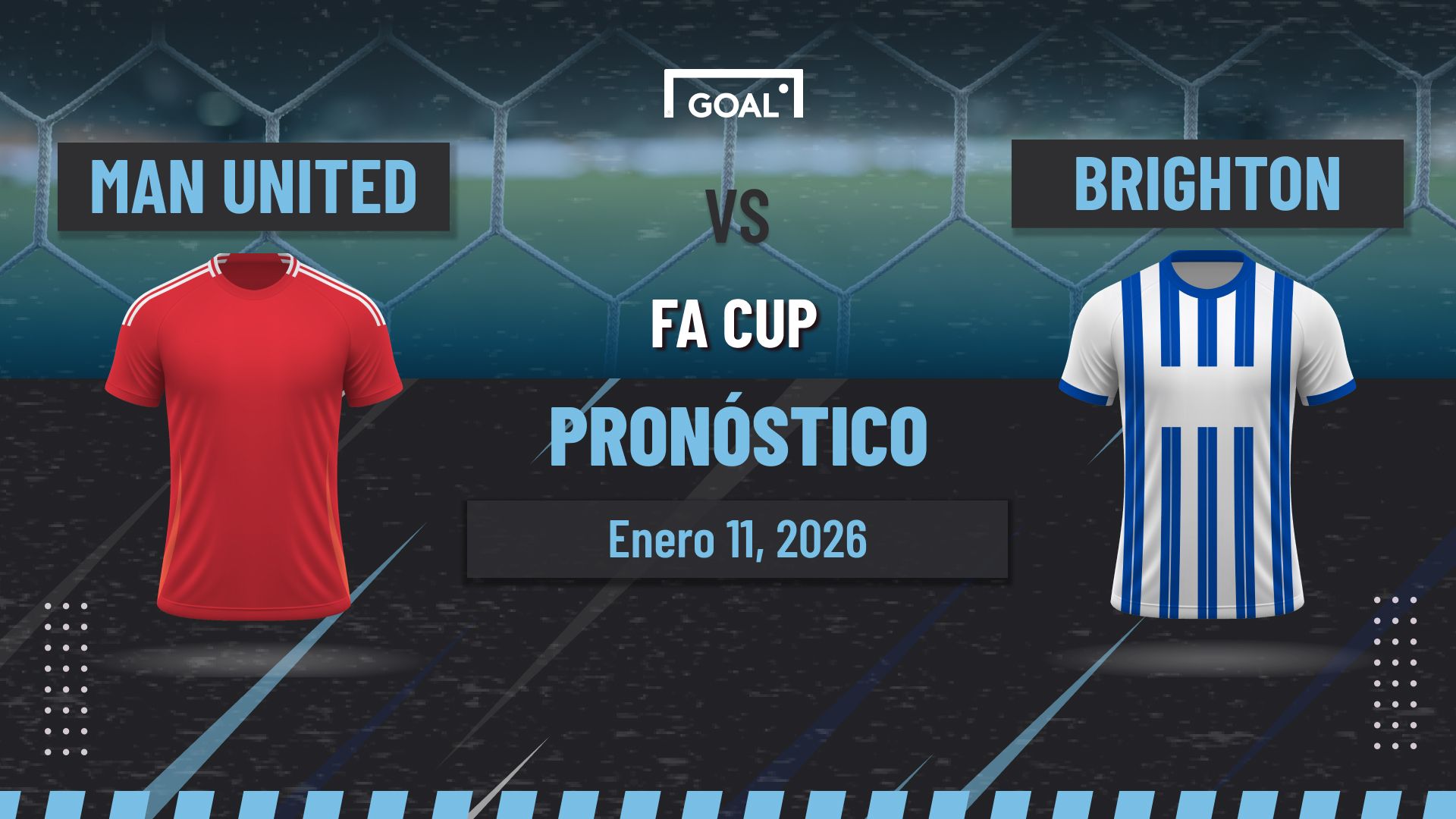 Manchester United vs Brighton Pronóstico y Apuestas FA Cup | 11/01/26