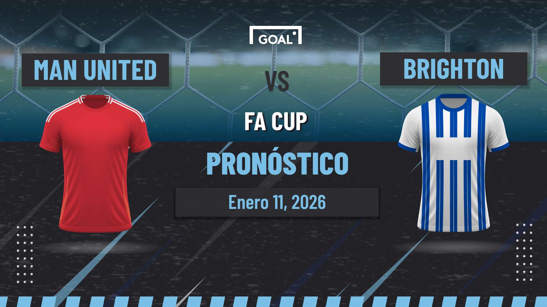 Manchester United vs Brighton Pronóstico y Apuestas FA Cup | 11/01/26
