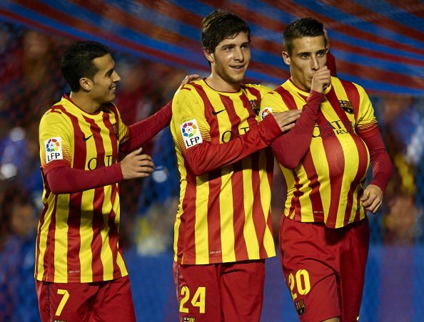 PEDRO SERGI ROBERTO CRISTIAN TELLO BARCELONA COPA DEL REY 01222014