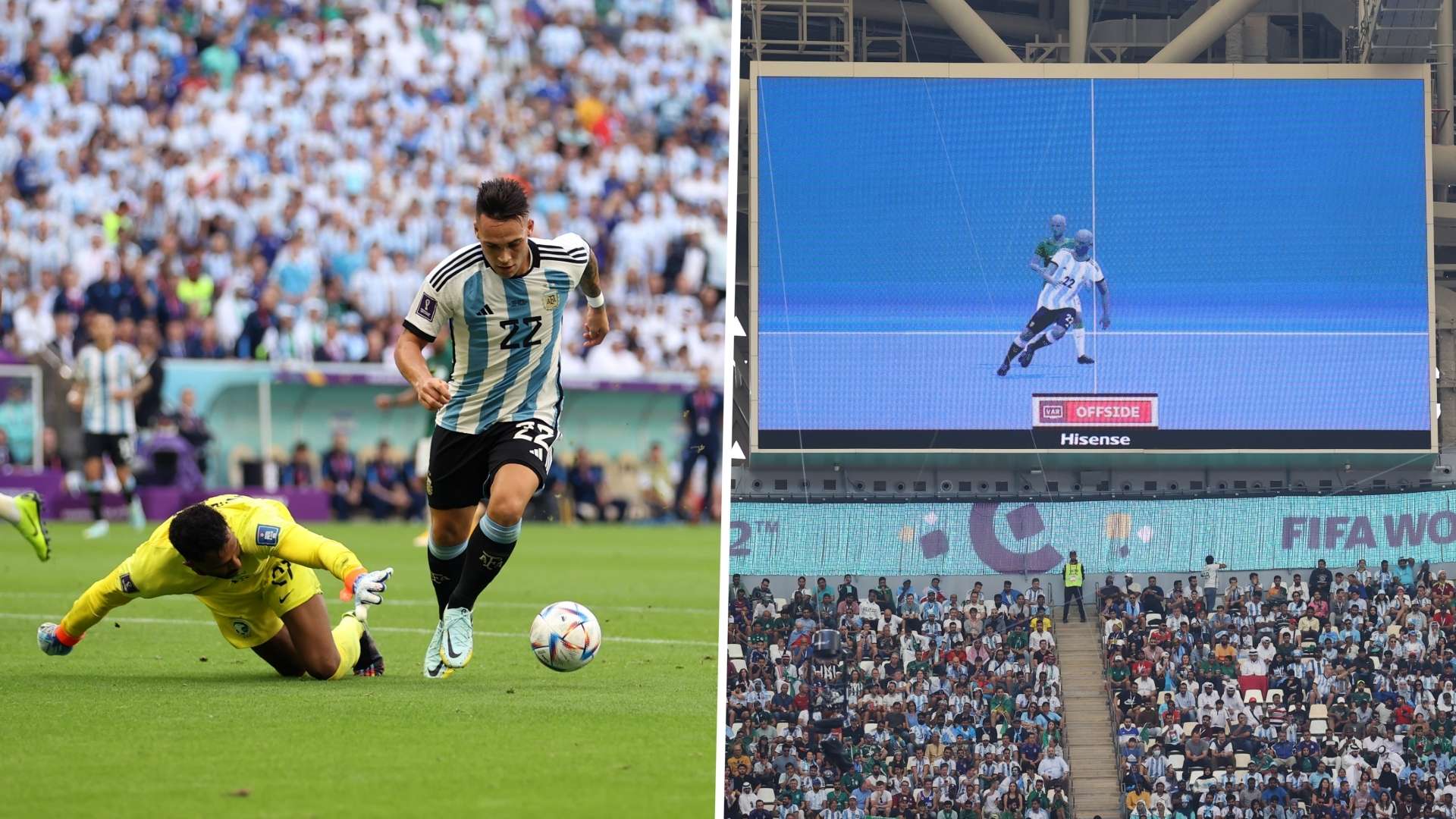Argentina Saudi Arabia Lautaro offside