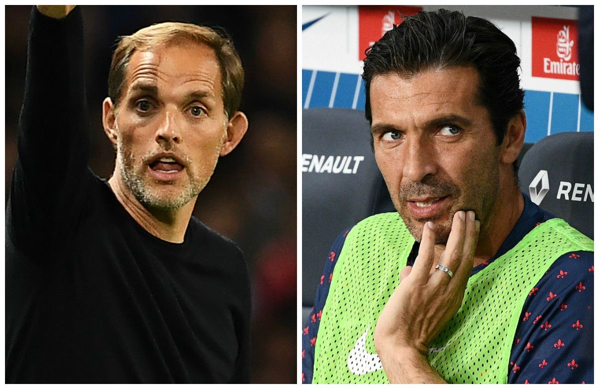 Thomas Tuchel Gianluigi Buffon PSG Paris Saint-Germain 2018-19
