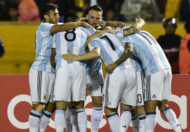 festejo argentino Ecuador Argentina Eliminatorias 10102017