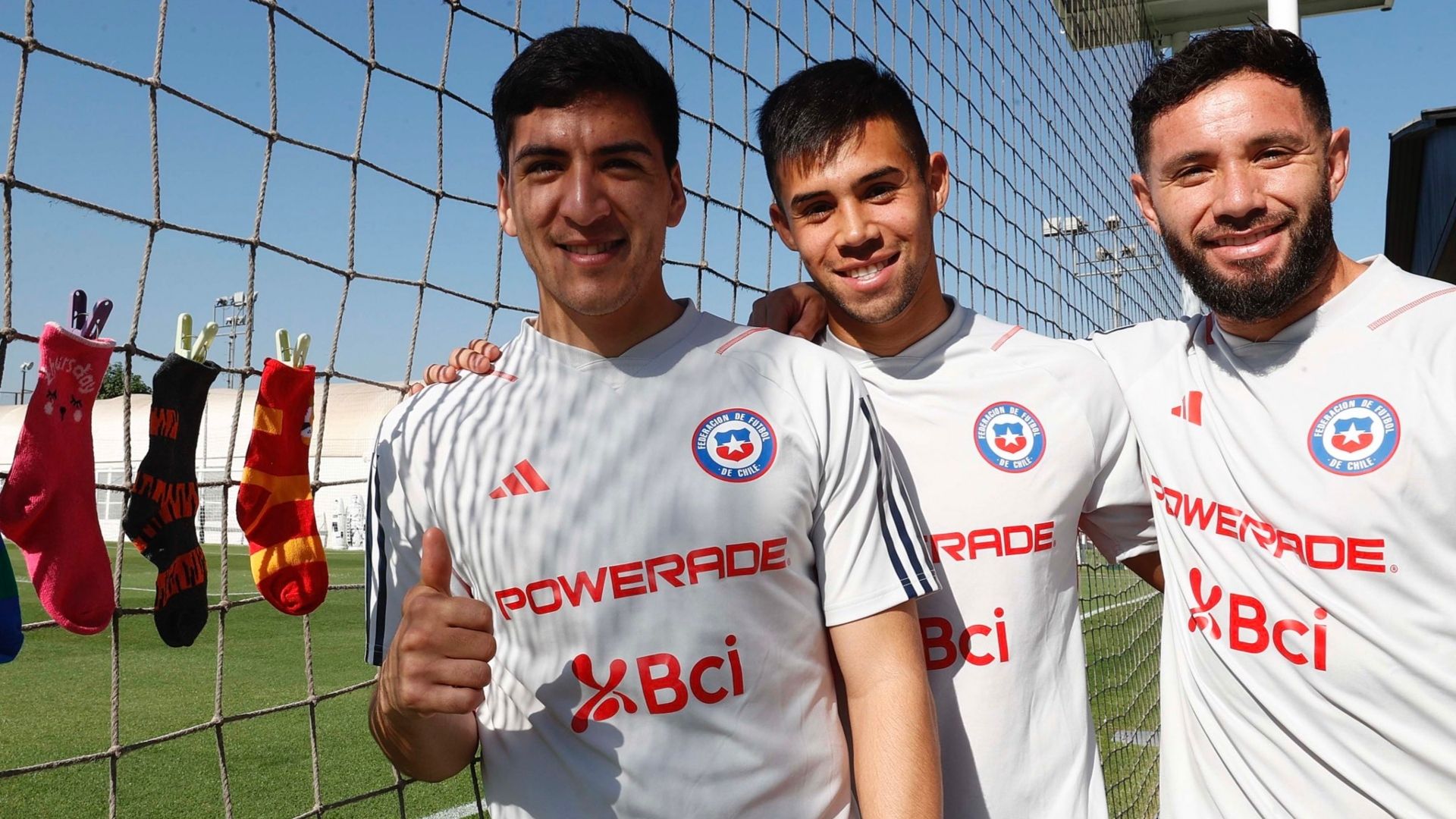 21032023 Chile entrenamiento - Alexander Aravena, Marcelino Núñez y Eugenio Mena