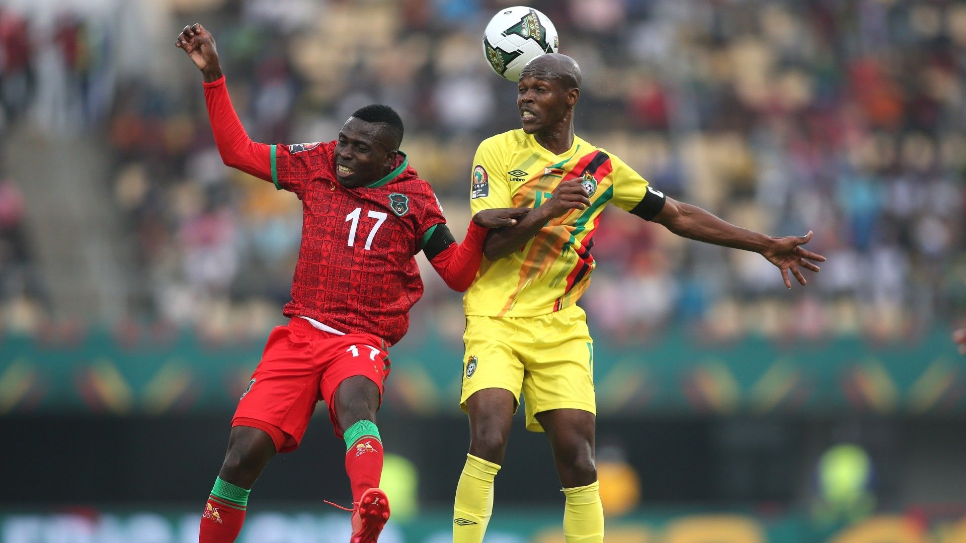 John Banda of Malawi and Zimbabwe captain Knowledge Musona.