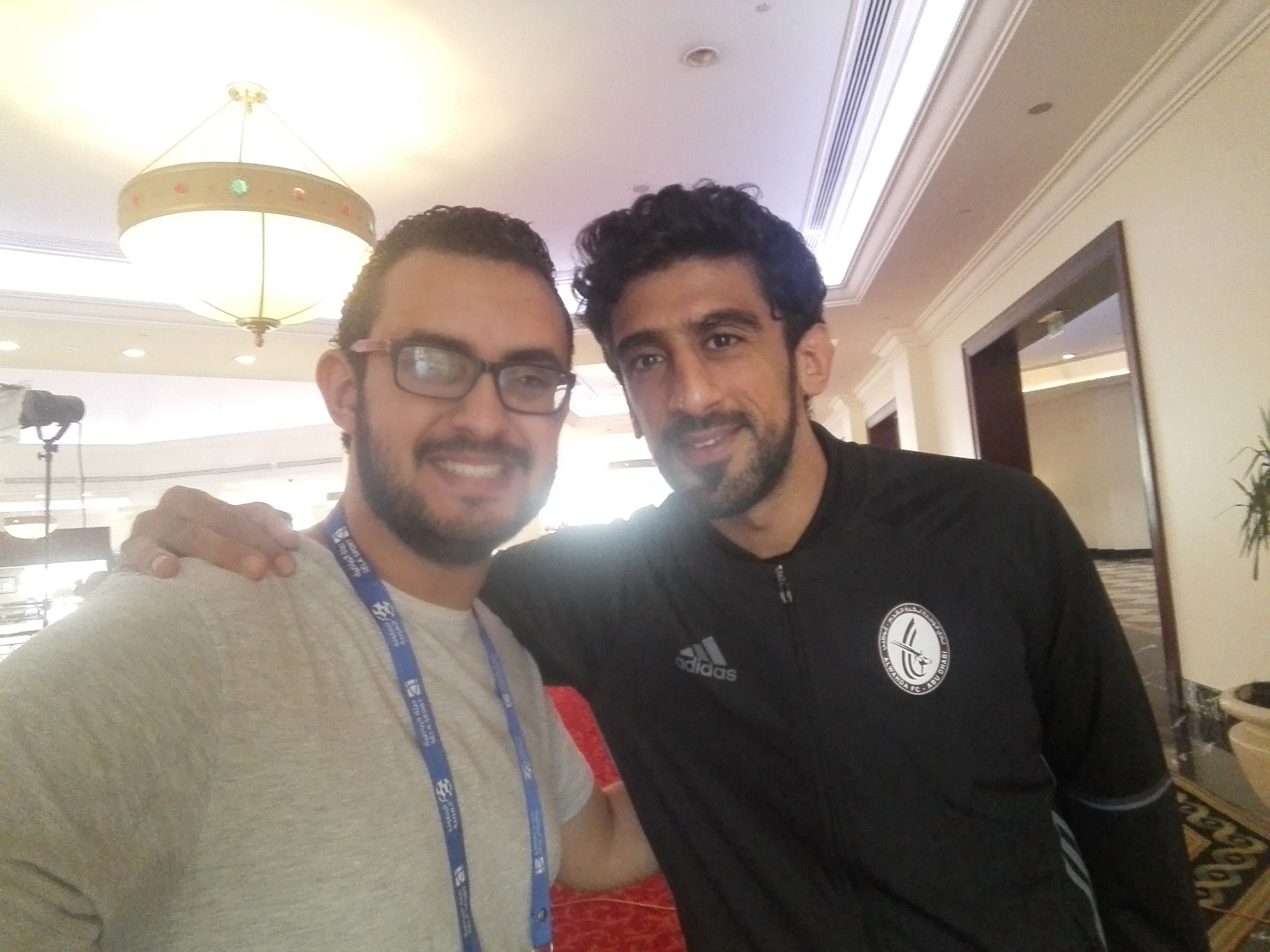 محمود ضياء مع حمدان الكمالي الوحدة الإماراتي البطولة العربية 29072017