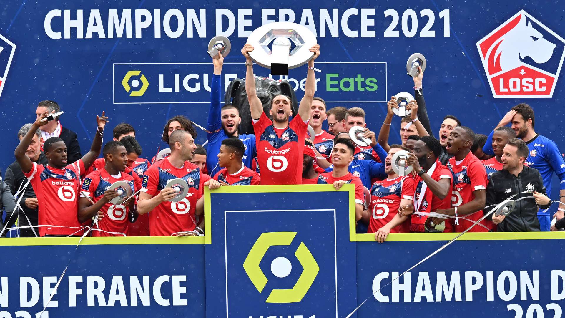 Lille champions celebration