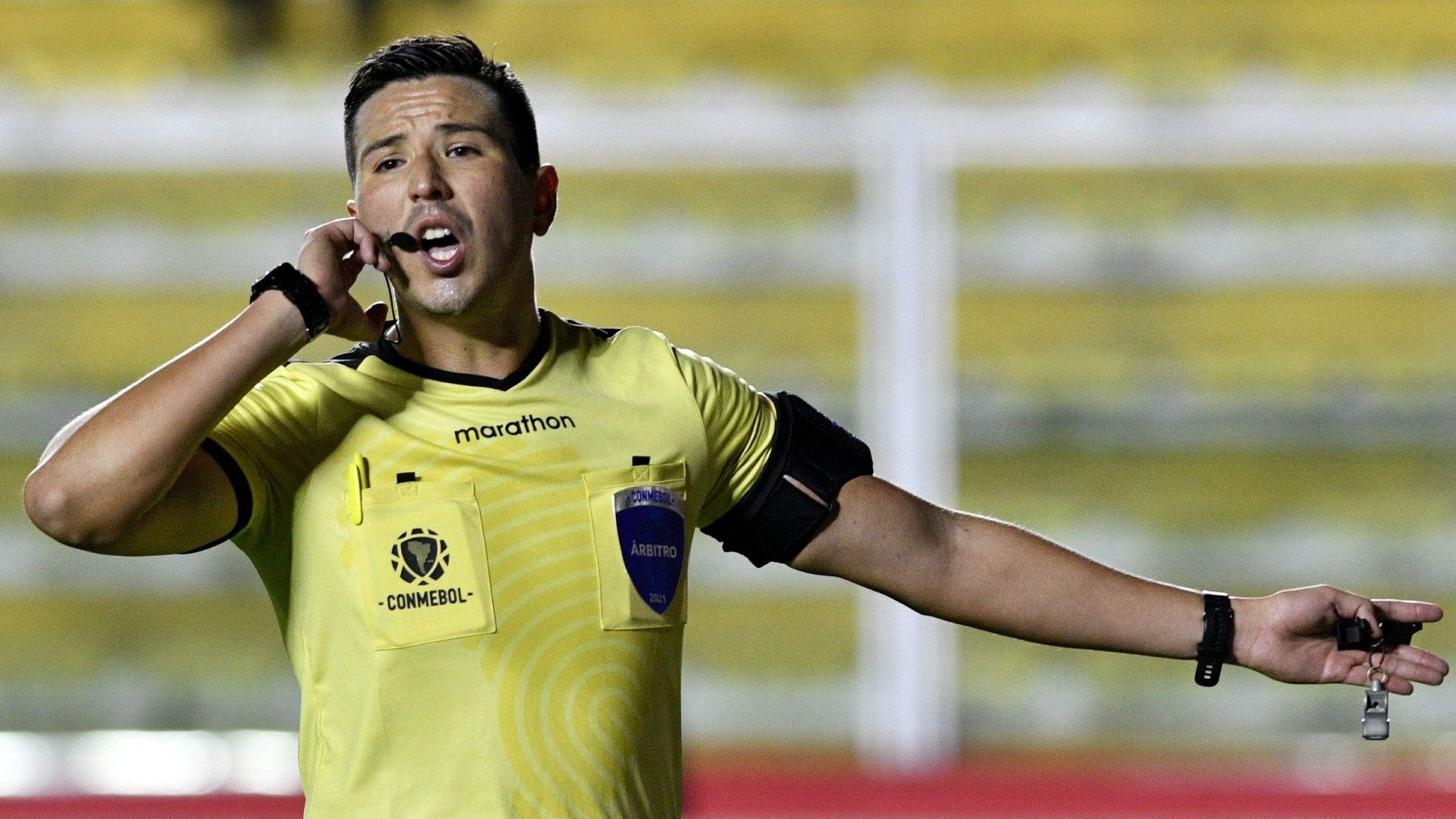 Kevin Ortega Arbitro Always Ready Boca Copa Libertadores 04052022