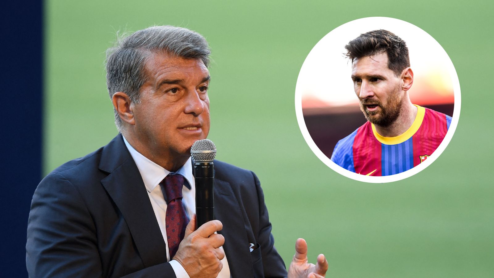 Joan Laporta Lionel Messi Barcelona