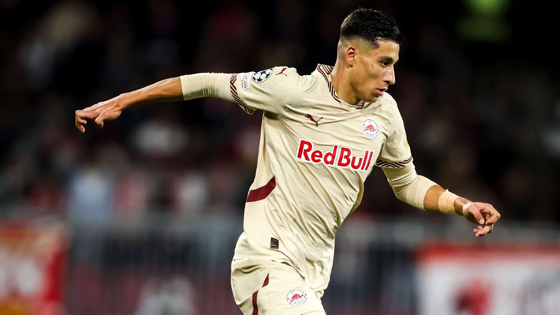 Adam Daghim of FC Salzburg runs with the ball