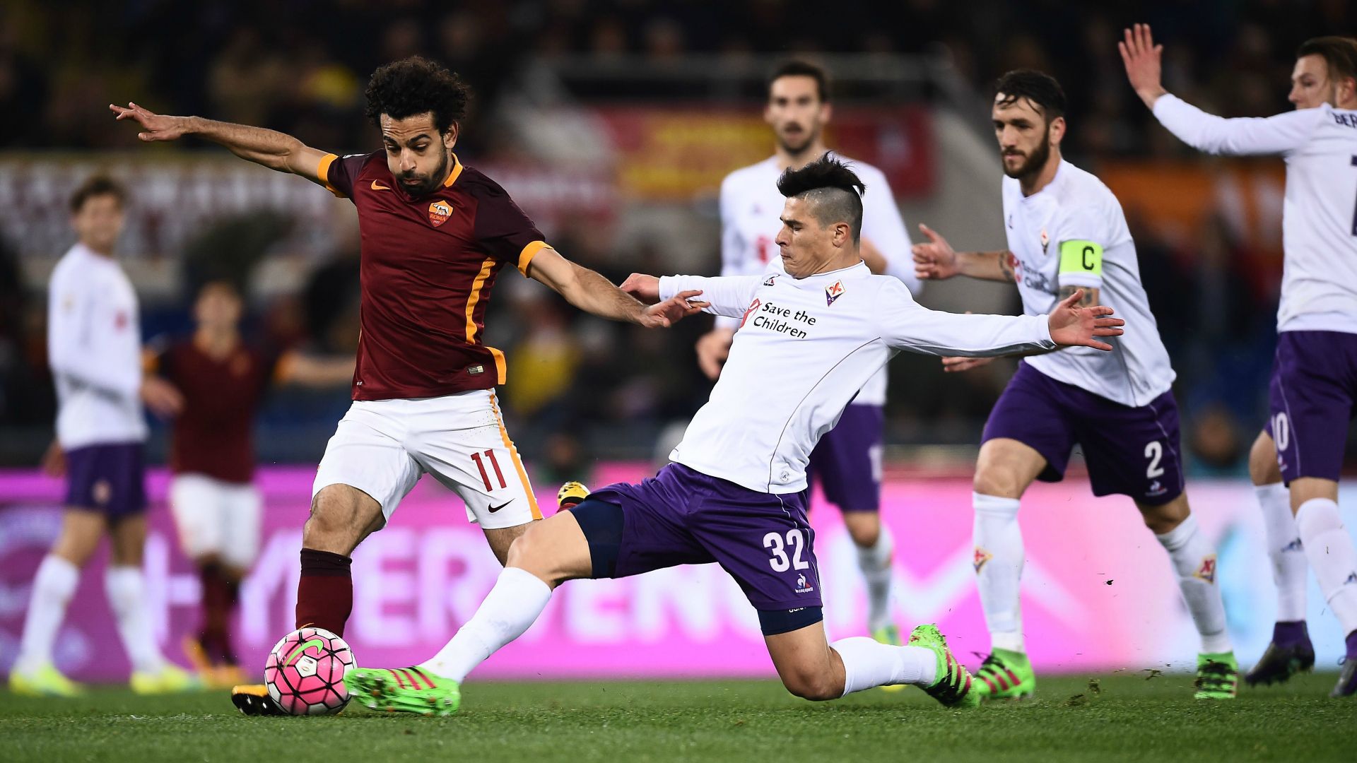 Mohamed Salah Roma Fiorentina Serie A 04032016