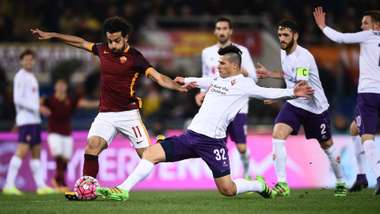 Mohamed Salah Roma Fiorentina Serie A 04032016