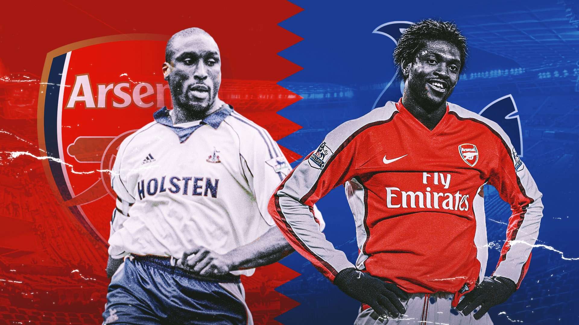 Sol Campbell and Emmanuel Adebayor played for both North London clubs