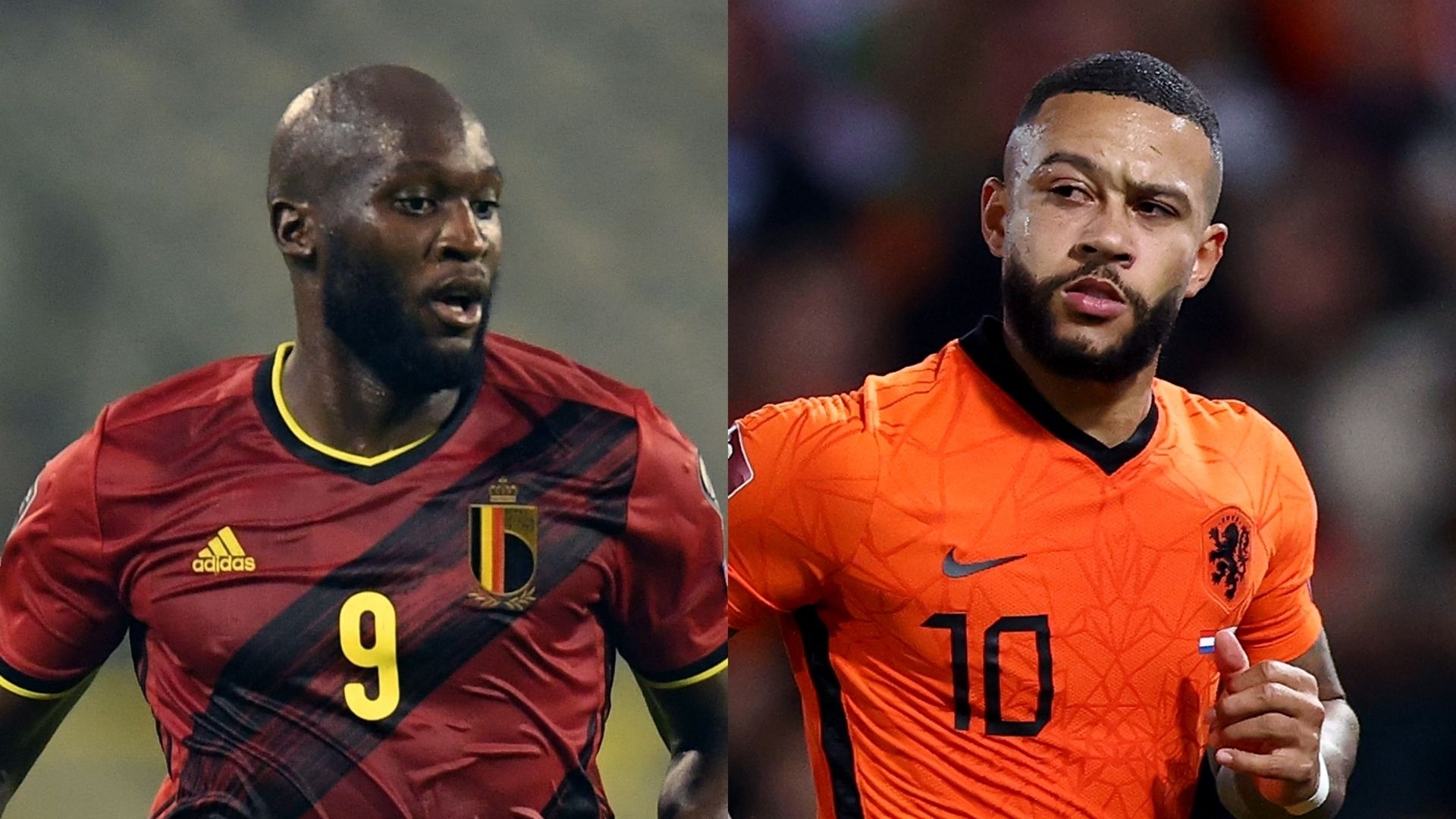Romelu Lukaku_Belgium vs Memphis Depay_Netherland