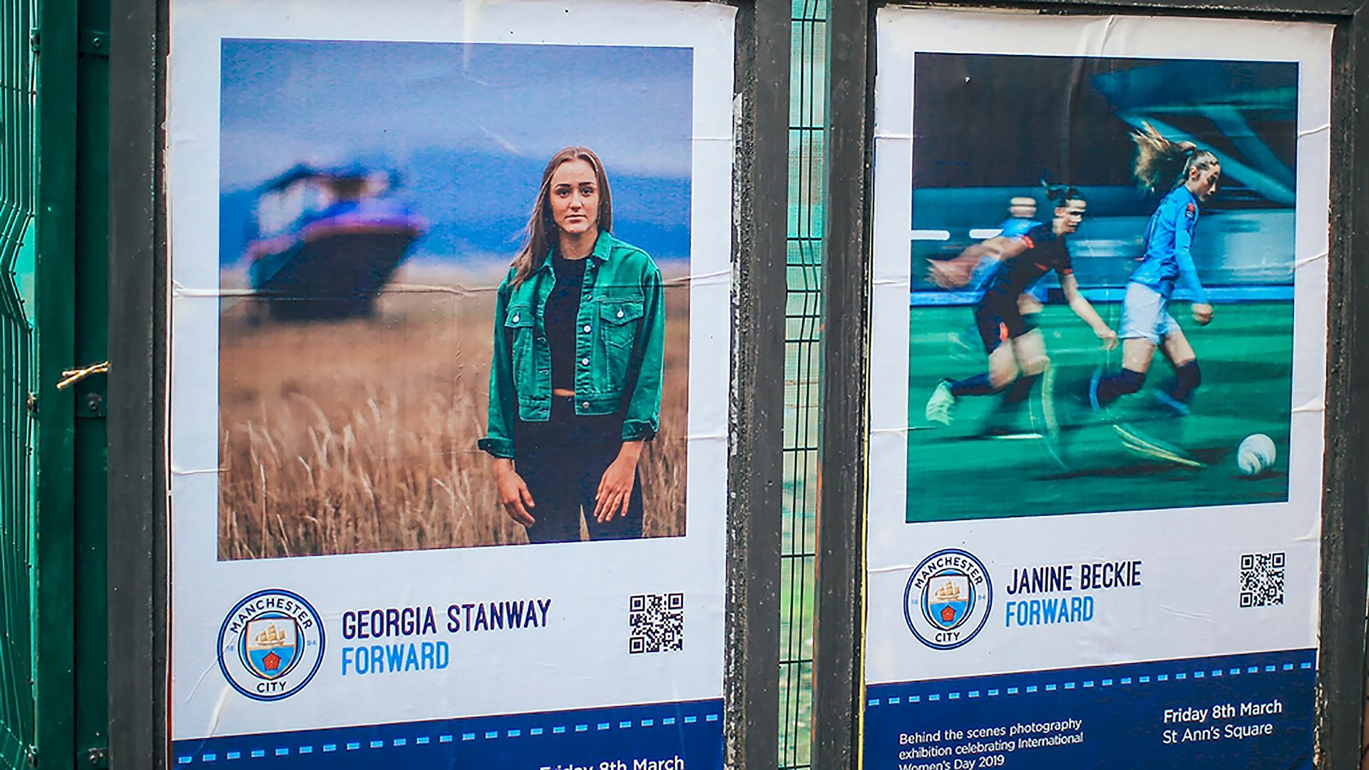 Manchester City women's photo exhibition
